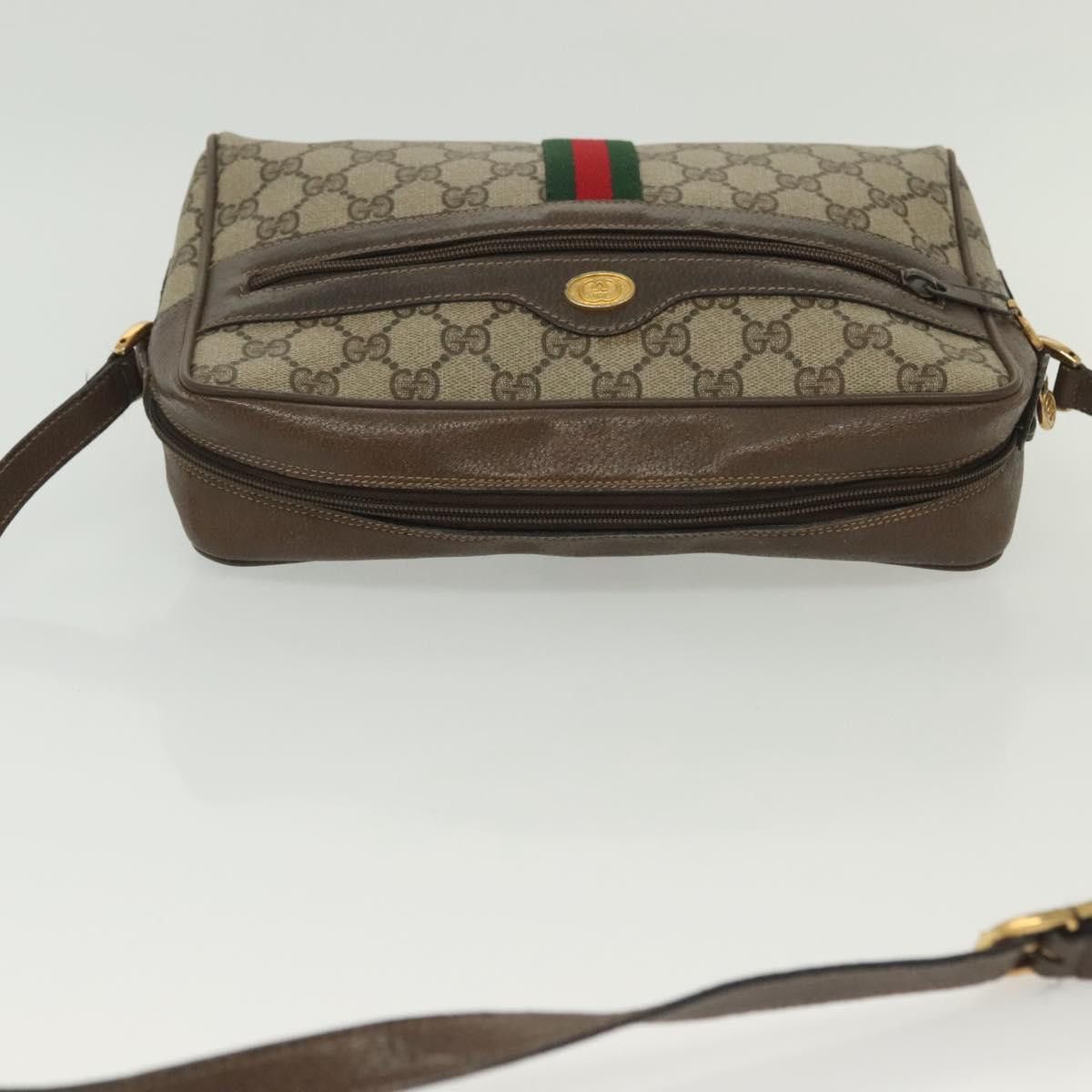Gucci GUCCI GG Supreme Web Sherry Line Shoulder Bag Pvc Beige Size ONE SIZE - 6 Thumbnail
