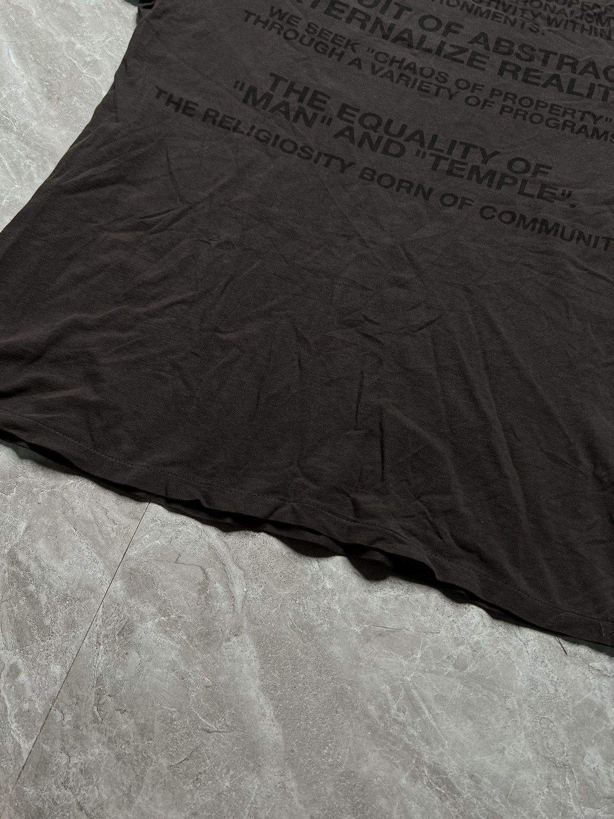 Julius Julius_7 S/S 06 “The Structure” Manifesto Tee Size US M / EU 48-50 / 2 - 5 Thumbnail