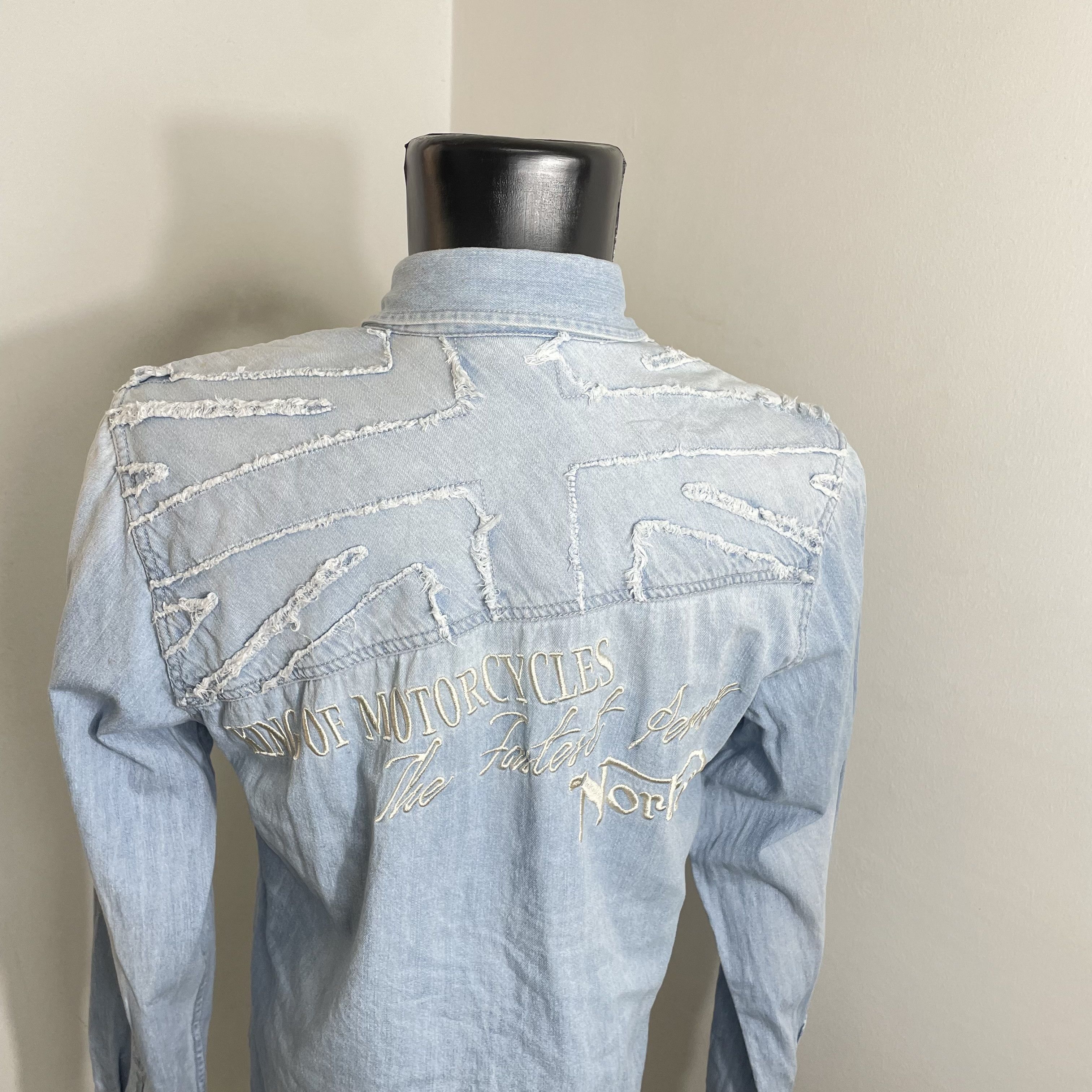 Norton ⭐️SALE⭐️ [L] NORTON MOTORCYCLE DENIM SHIRT Size US L / EU 52-54 / 3 - 3 Thumbnail