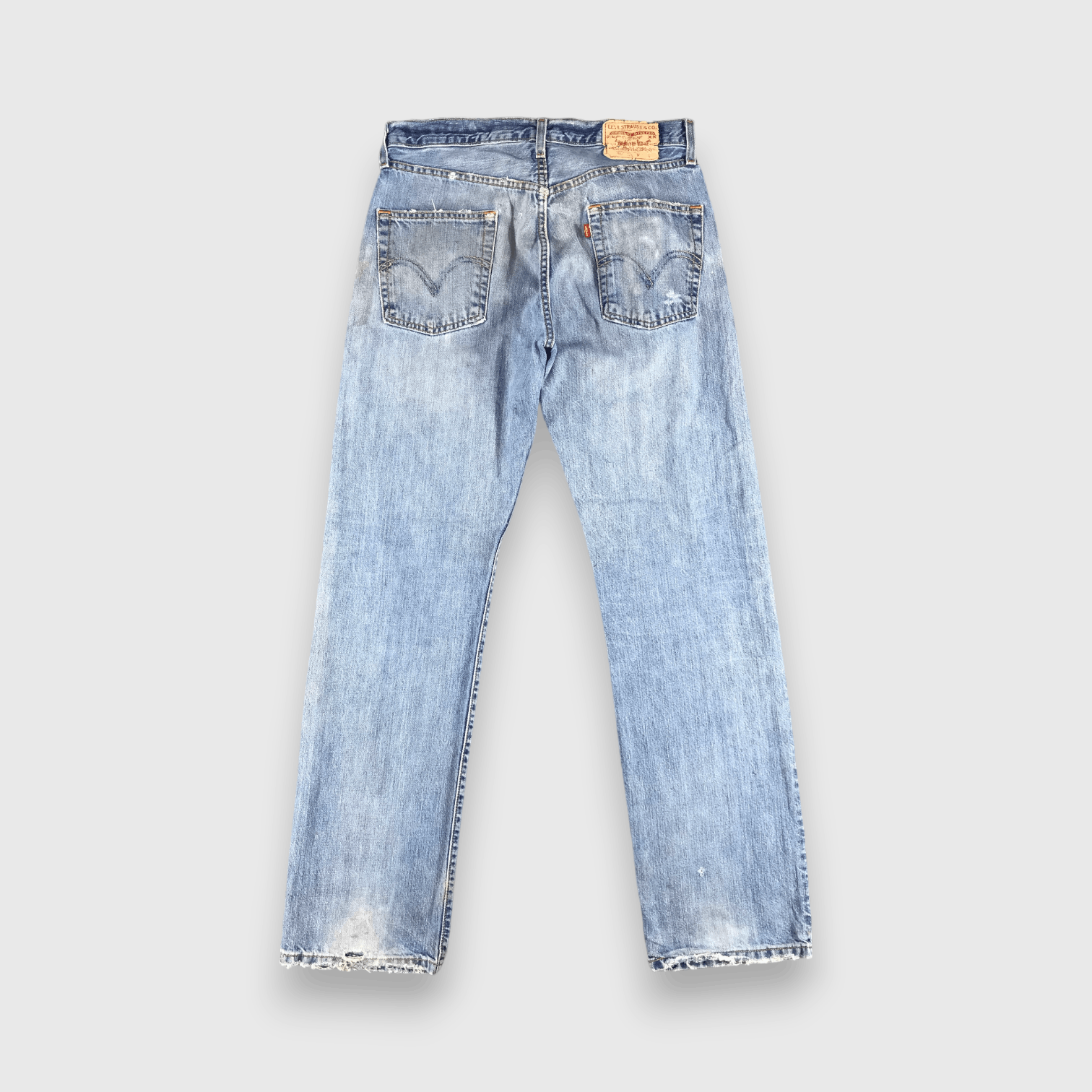 Levi's 90s Vintage Blue Wash Levis 501 Jeans-J1602 Size US 33 - 2 Thumbnail