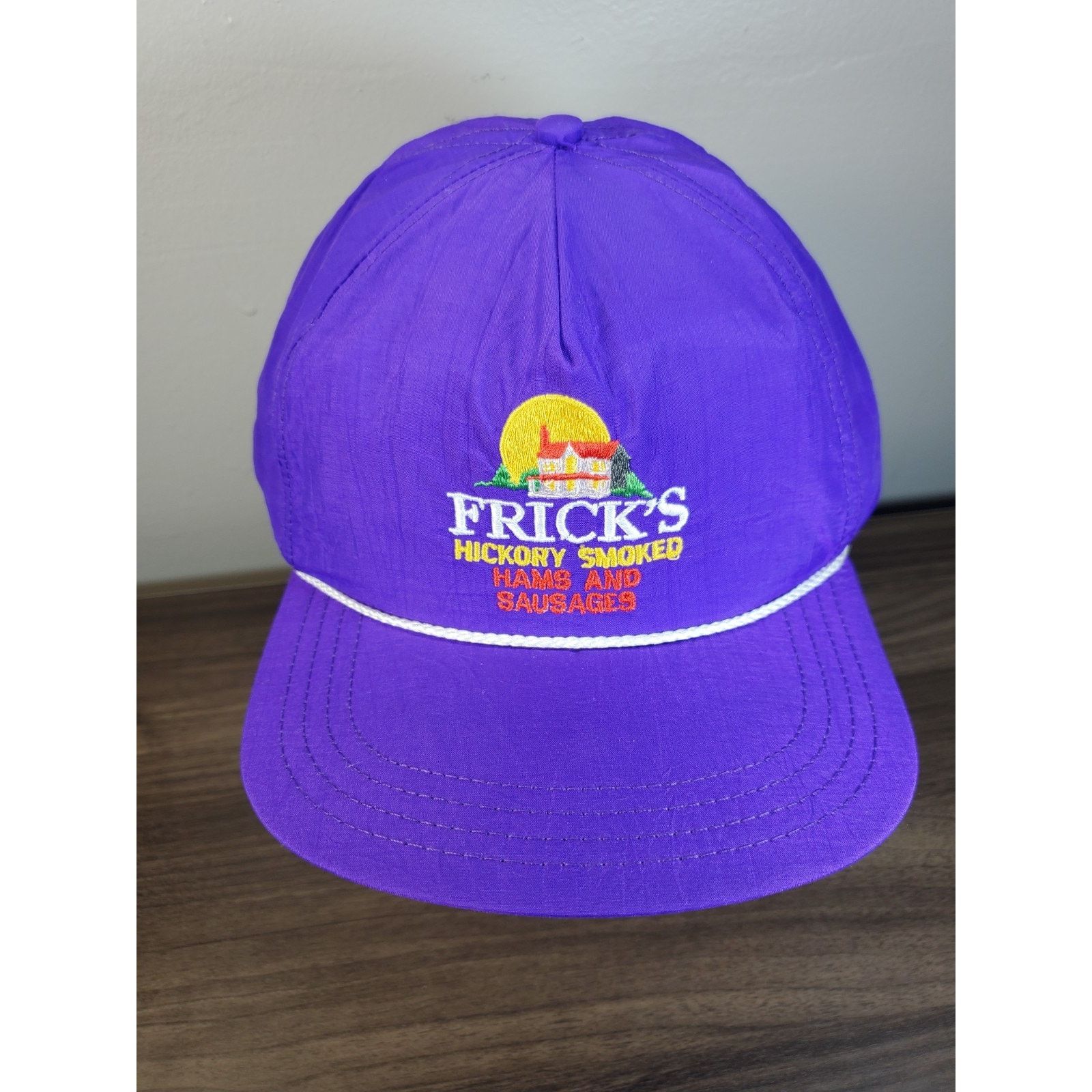 Vintage Frick's Hickory Smoked Hams and Sausages Hat Snapback Cap Size ONE SIZE - 4 Thumbnail