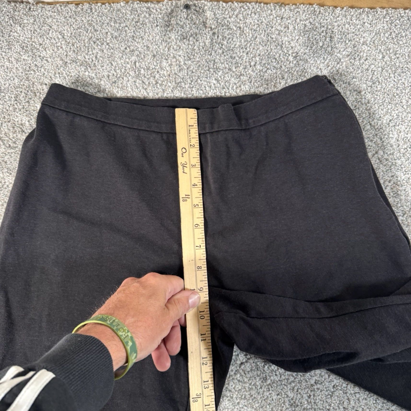 Talbots VINTAGE Talbots Pants M Petites Women 90s Office Minimalist Straight Black Solid Capsule Preppy Dress Size 32" / US 10 / IT 46 - 5 Thumbnail