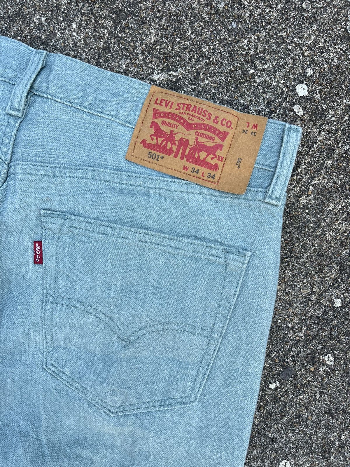Levi's Levis White Oak 501 Selvege Denim Size US 34 / EU 50 - 4 Thumbnail