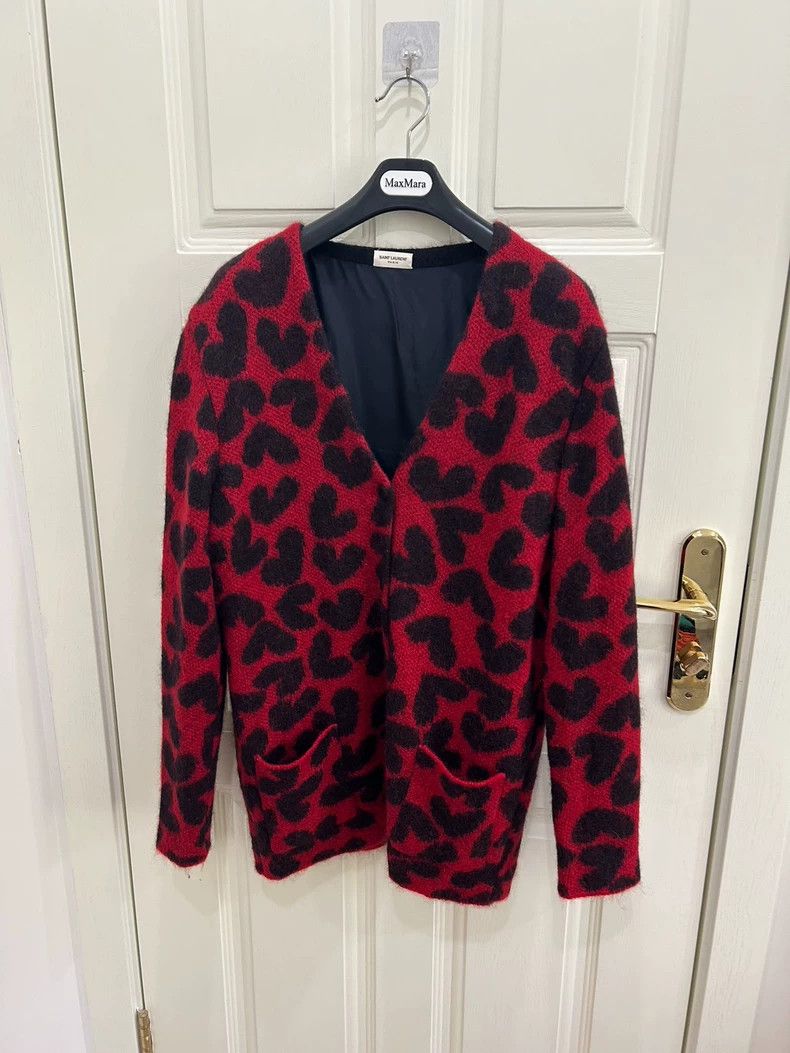 Saint Laurent Paris Saint laurent paris Leopard print heart wool jacket 2506-Ne Size US M / EU 48-50 / 2 - 1 Thumbnail