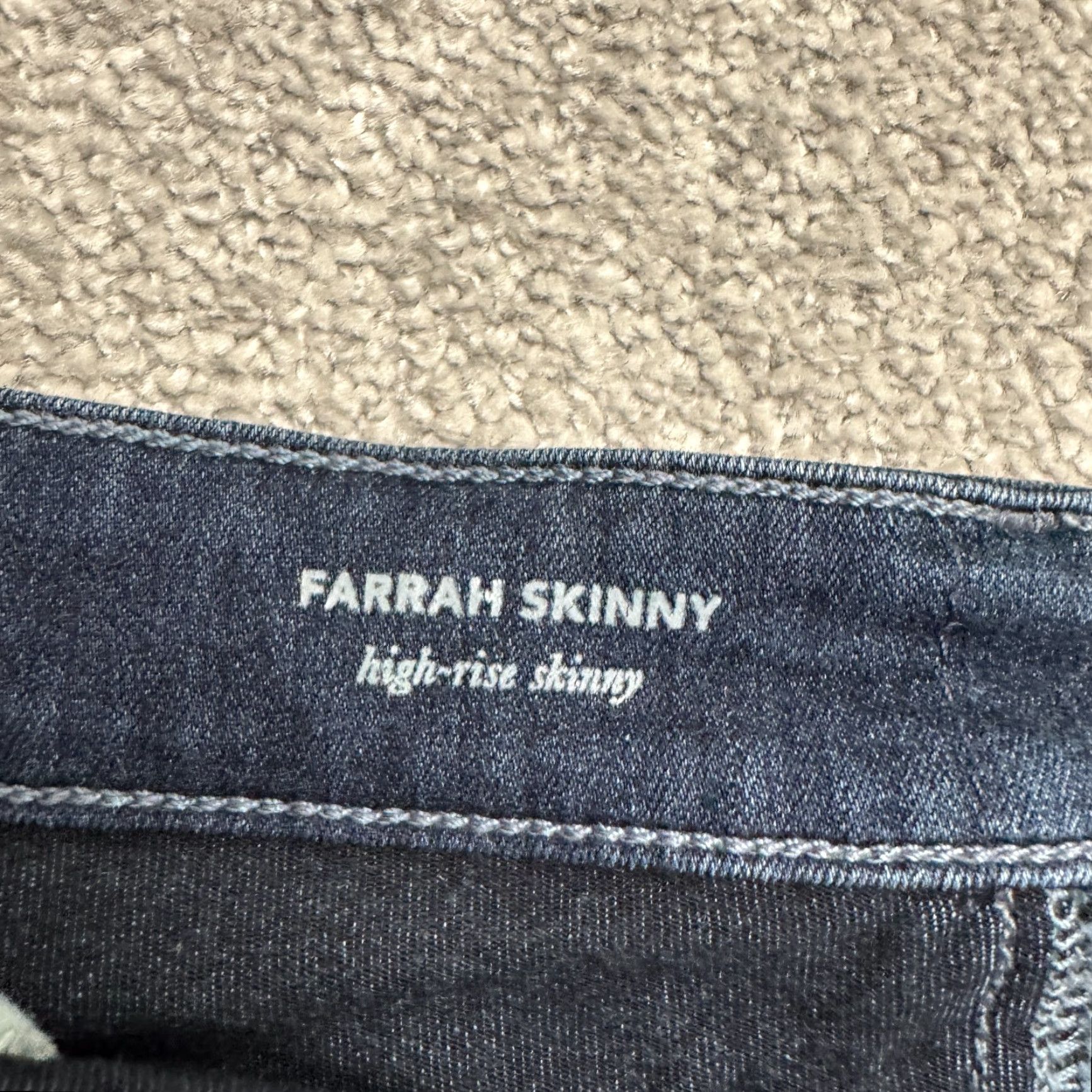 Vintage AG Adriano Goldschmied Farrah High Rise Skinny Denim Jeans Women 30R Blue Casual Size 30" / US 8 / IT 44 - 6 Thumbnail