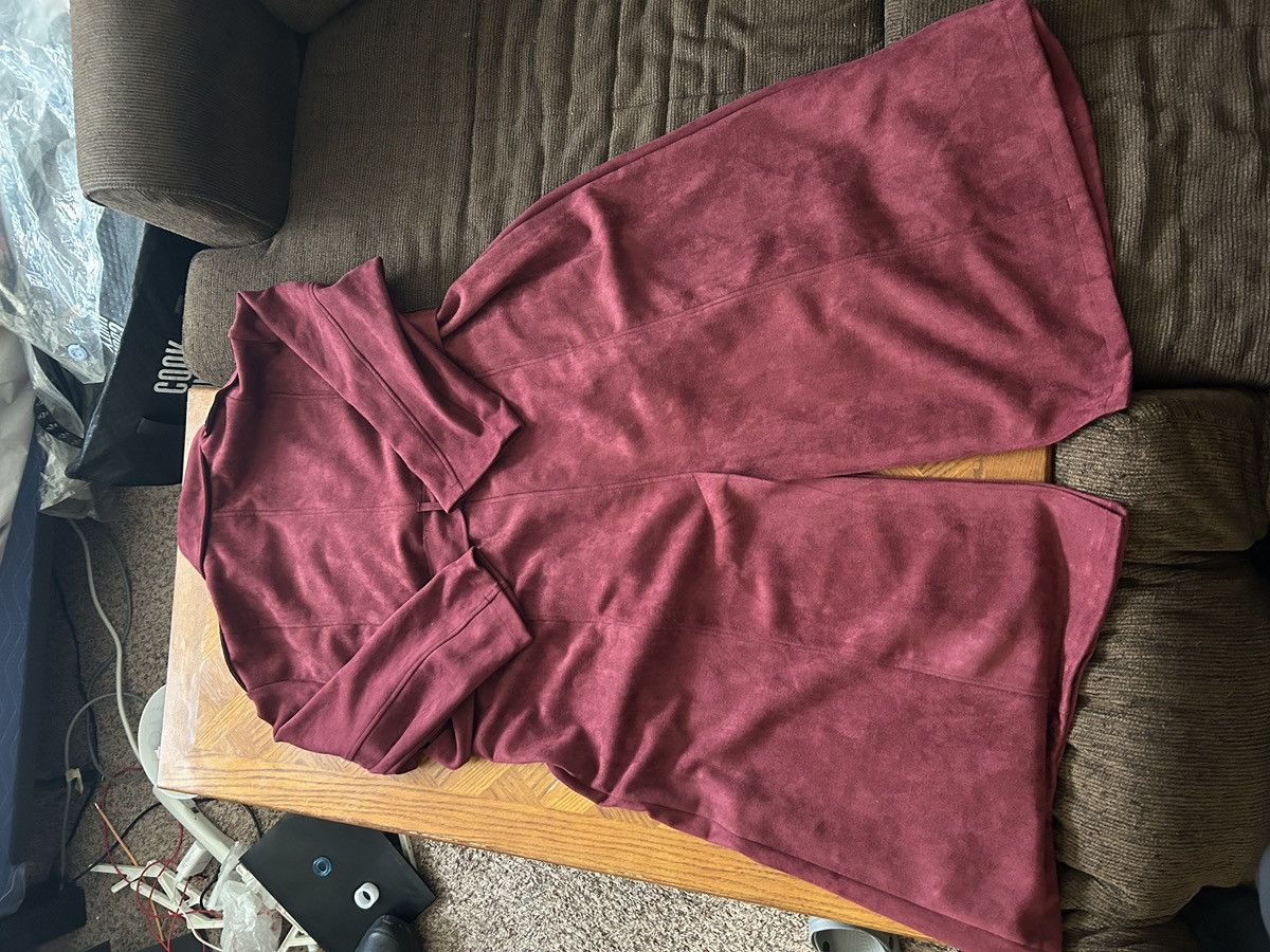 Forever 21 Forever21 faux suede oversized maroon trench Size M / US 6-8 / IT 42-44 - 2 Thumbnail