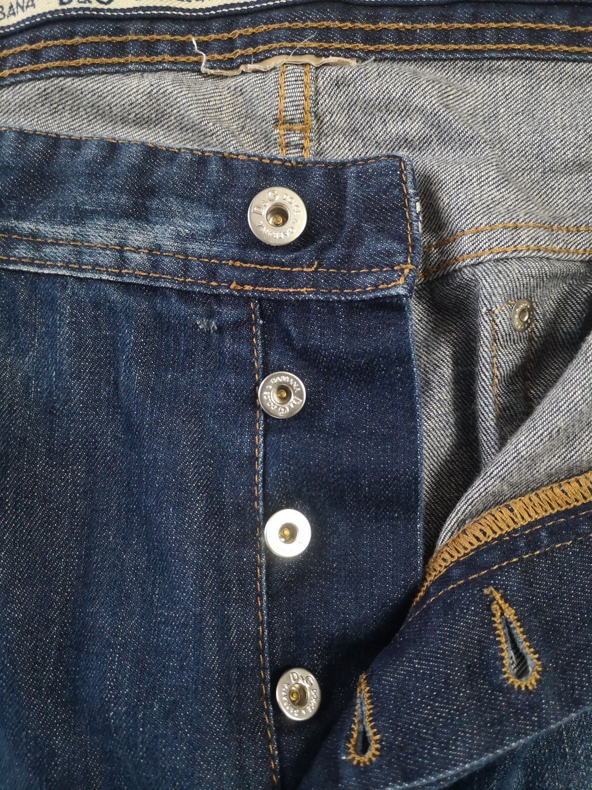 Dolce & Gabbana Dolce&gabbana Metal Logo Denim Pants Size US 40 / EU 56 - 7 Thumbnail