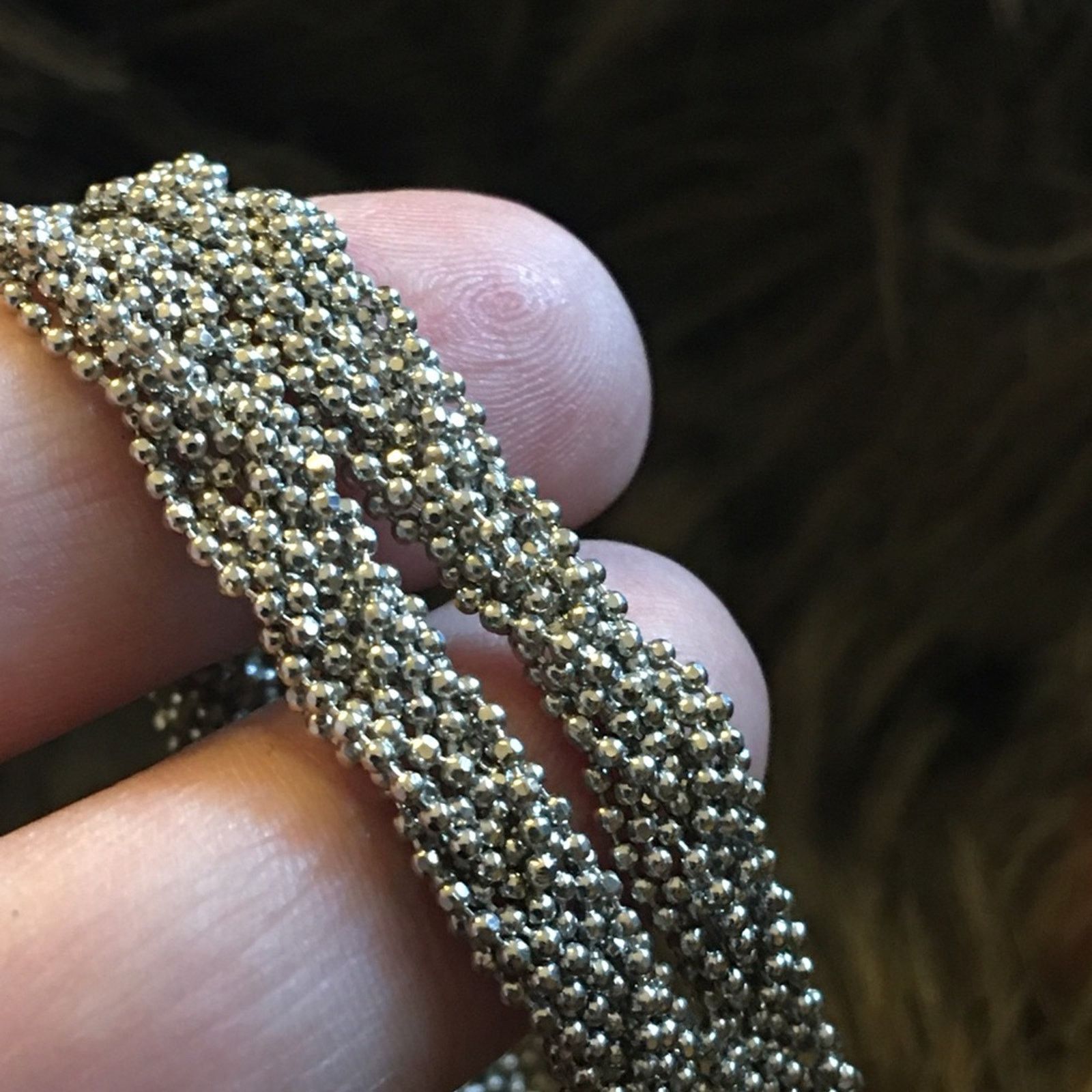 Vintage Vintage braided sparkle ball chain tassel necklace Size ONE SIZE - 8 Thumbnail