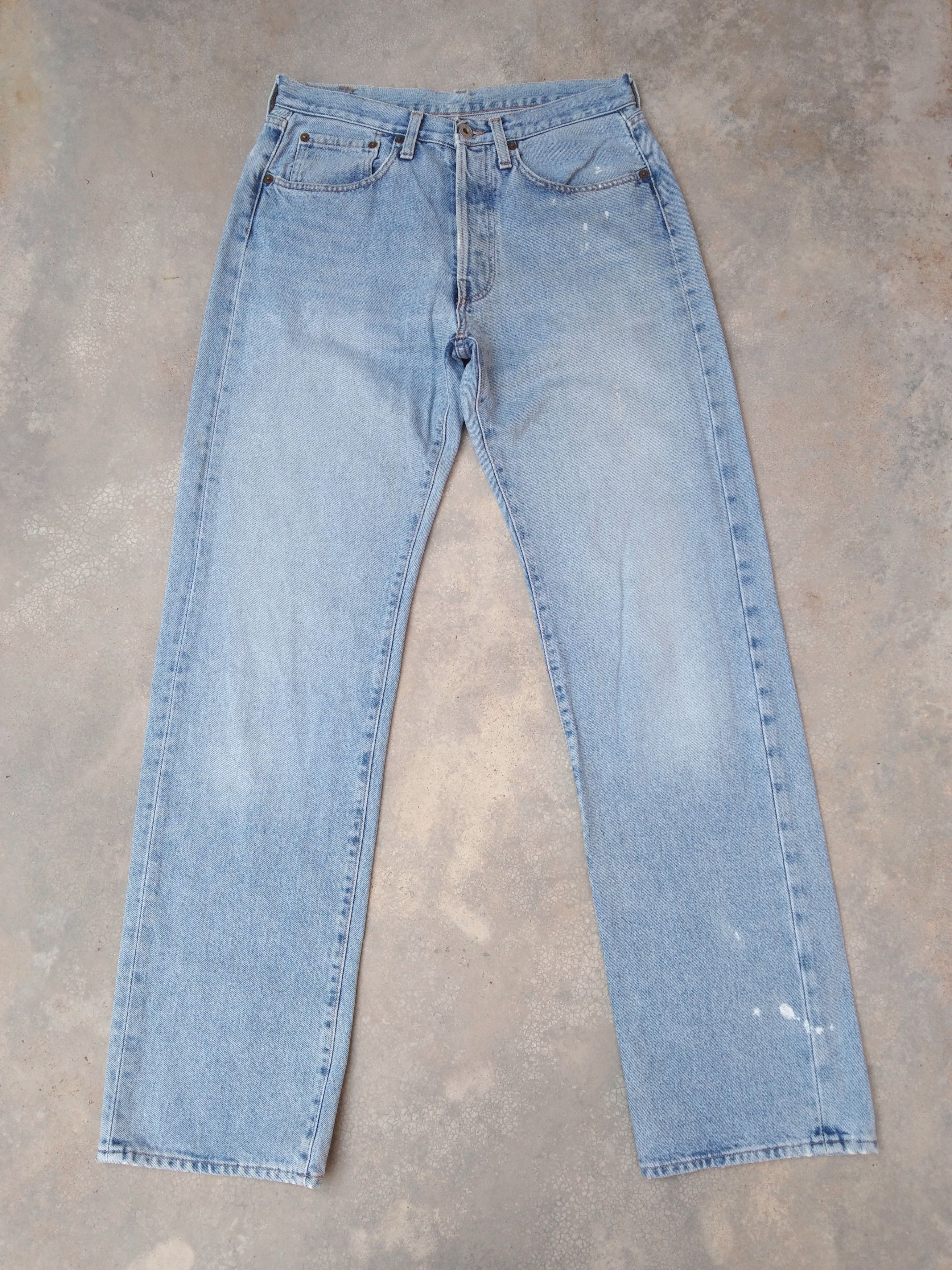 Vintage Vintage Replay Blue Wash Straight Leg Jeans 30x32 Size US 30 / EU 46 - 1 Thumbnail
