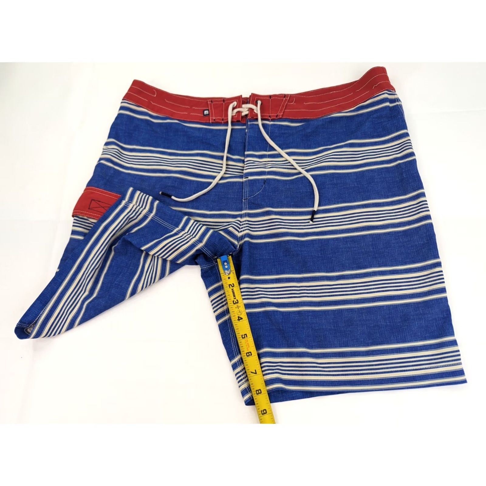 Sperry Sperry Top-Sider Board Shorts Swim Trunks Men 36 Blue Striped Stretch Nautical Beach Outdoor Preppy Size US 36 / EU 52 - 4 Thumbnail