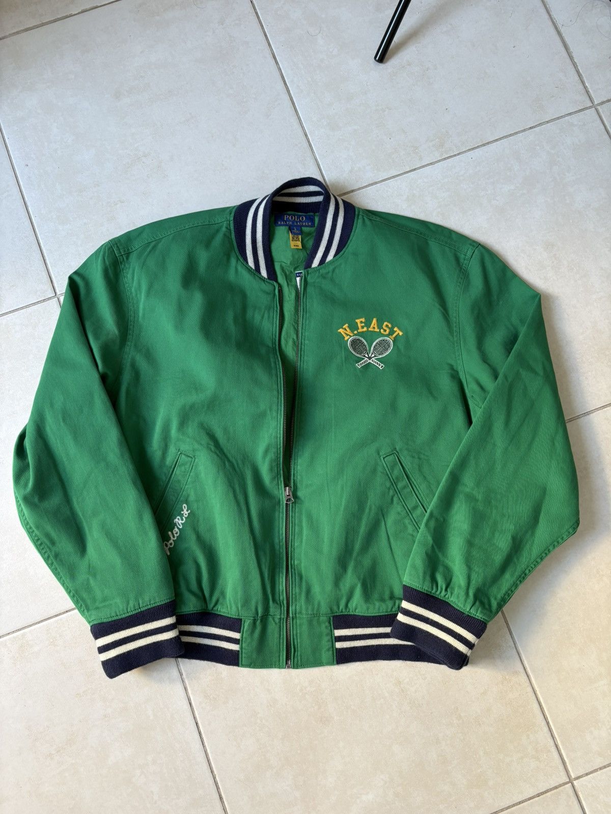 Ralph Lauren Green Varsity Jacket Ralph Lauren Tennis Club Men’s Size L Size US L / EU 52-54 / 3 - 3 Thumbnail