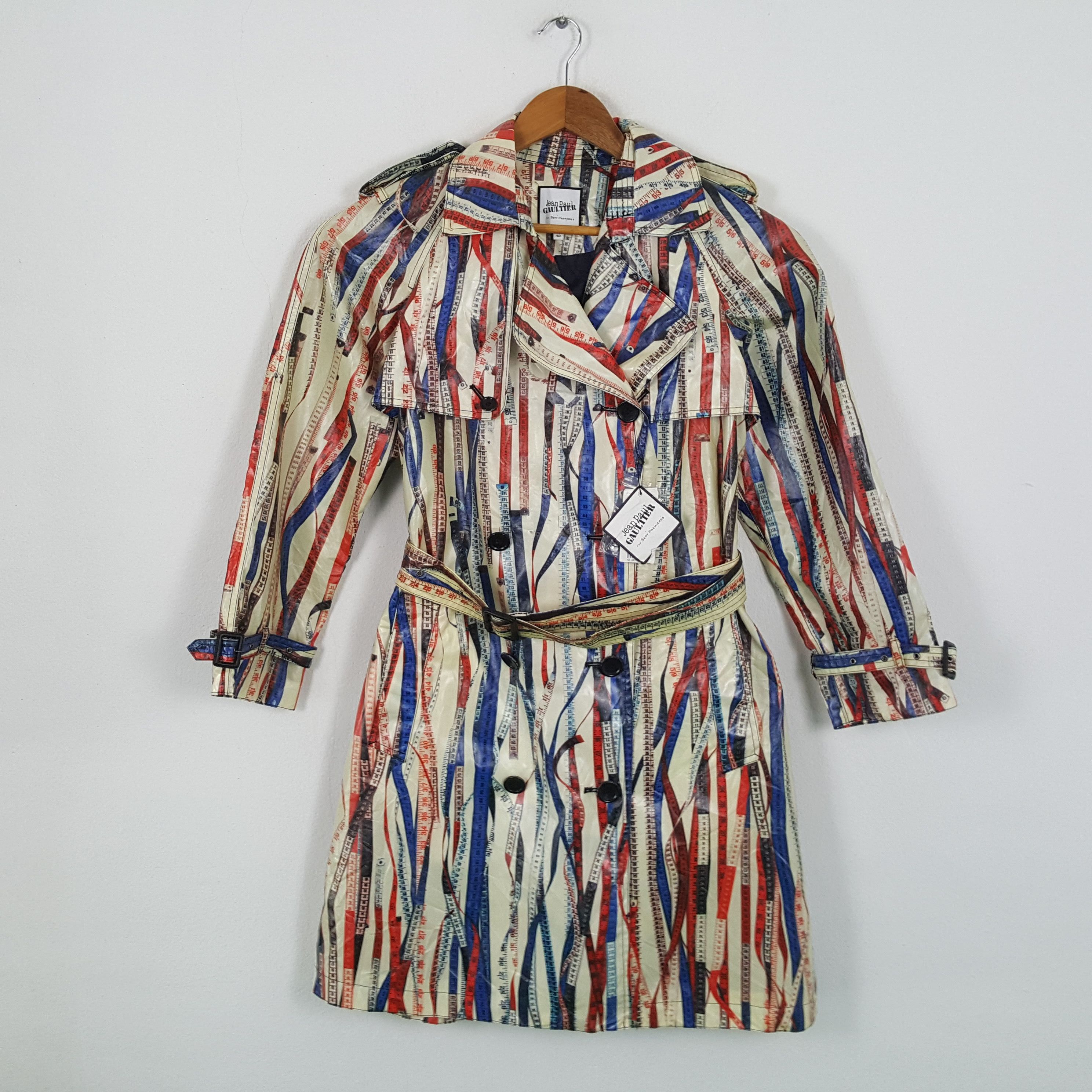 Vintage JEAN PAUL GAULTIER Fashion Brand Trench Coat Jacket