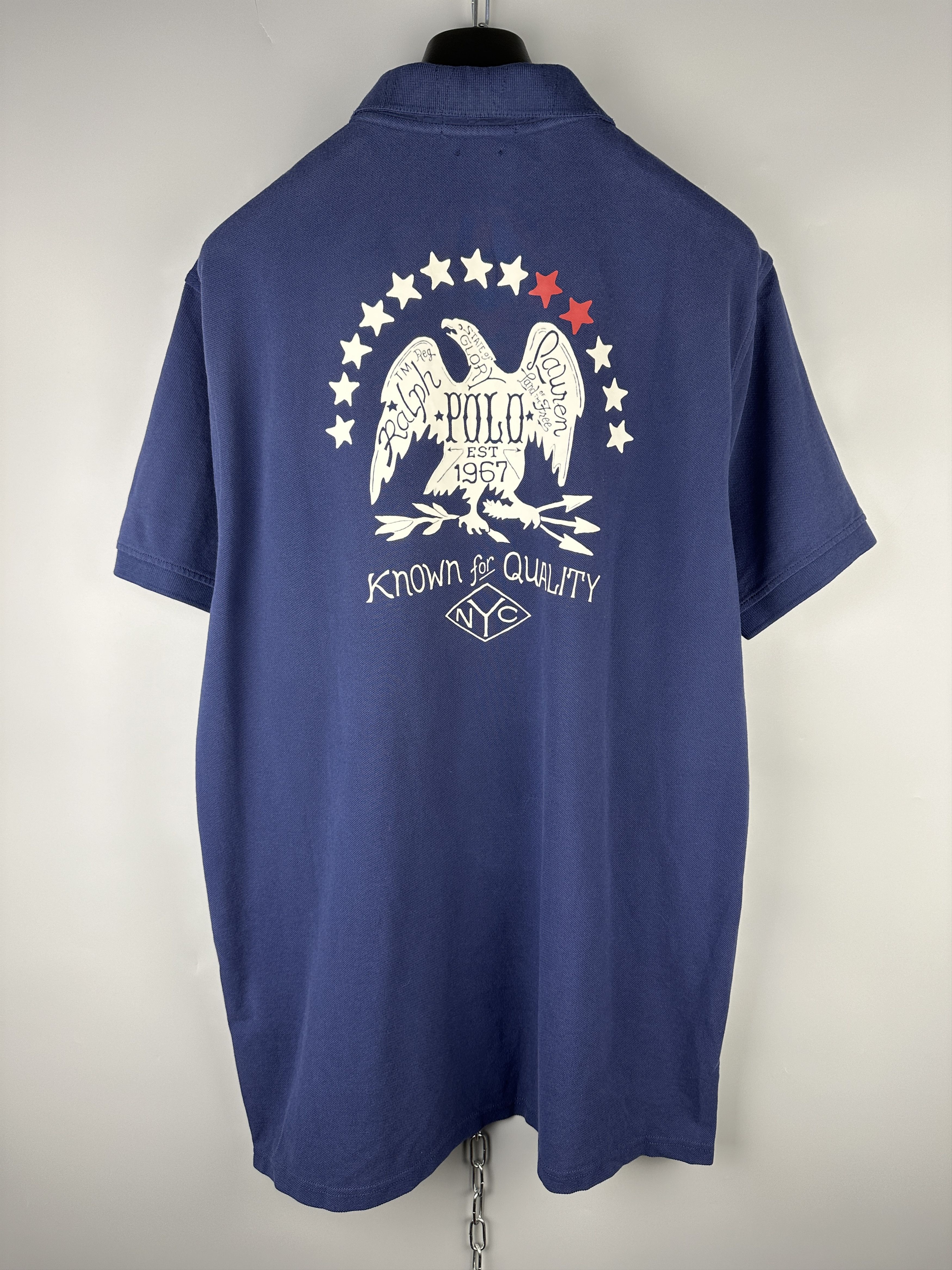 Polo Ralph Lauren × Vintage Polo Ralph Lauren Heritage Big Logo Polo Shirt Size US XL / EU 56 / 4 - 7 Thumbnail