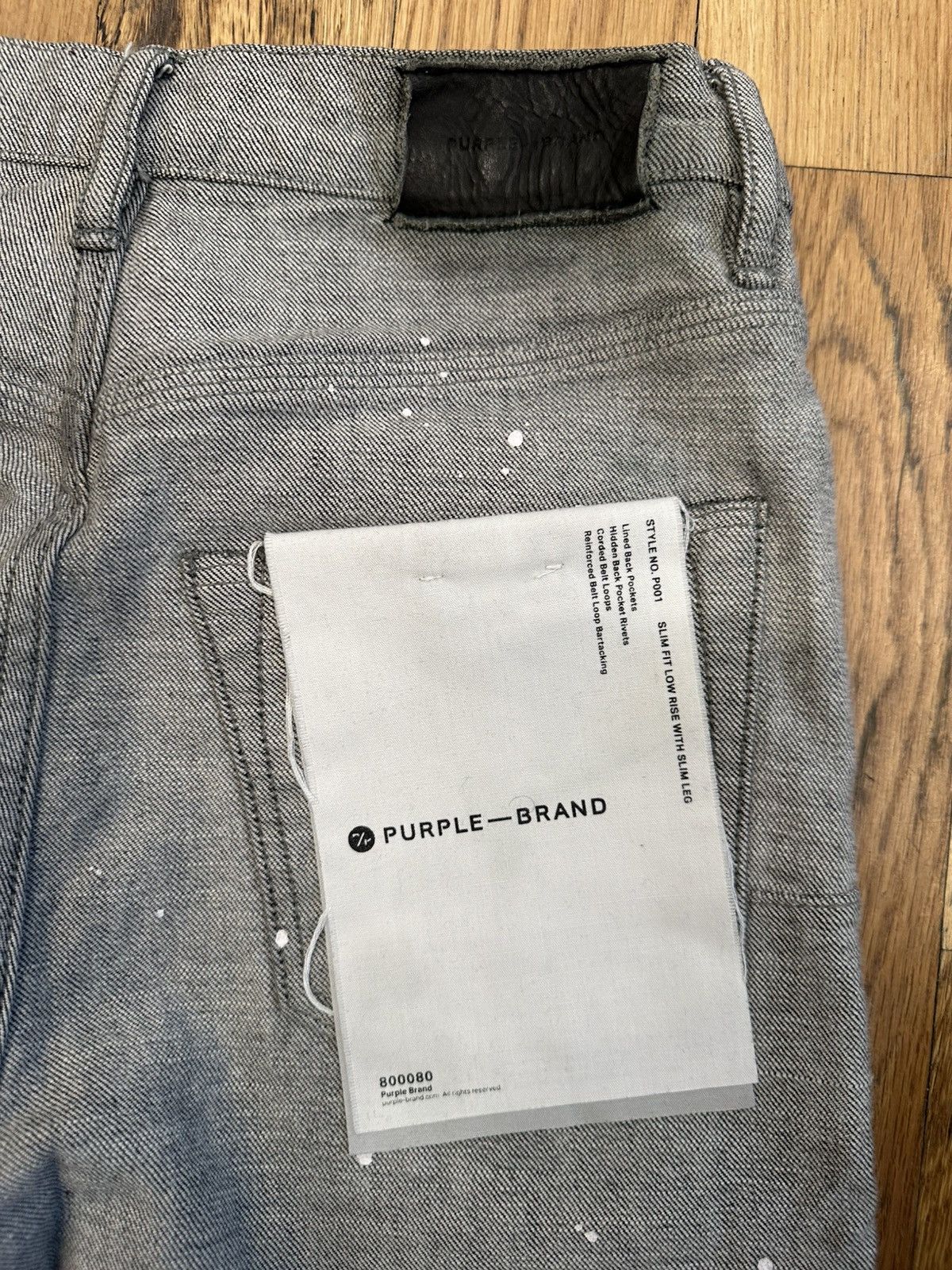 Purple Brand Purple Brand Stitched Patch Gray Denim Jeans Size 28 Size US 28 / EU 44 - 4 Thumbnail