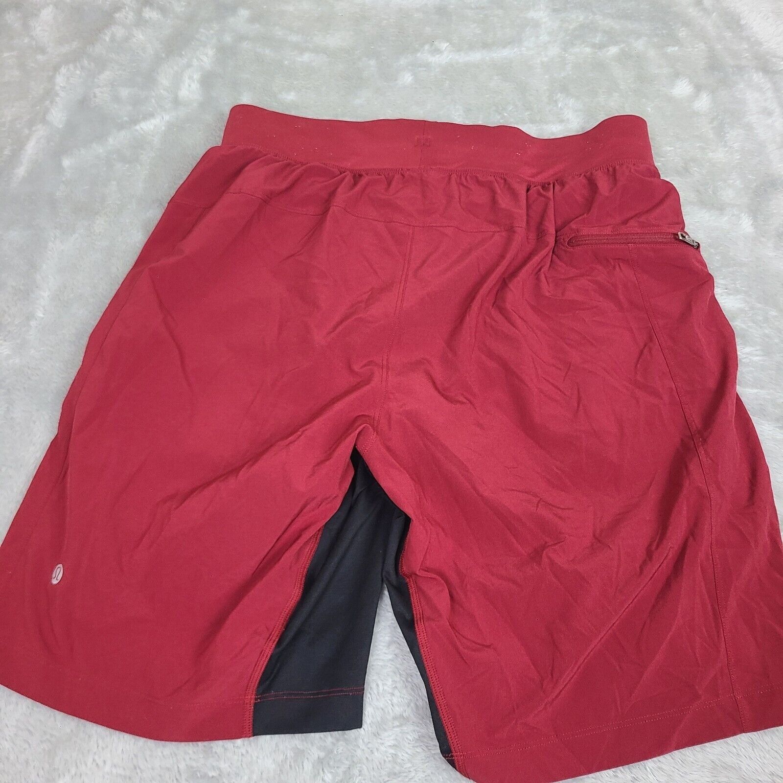 Lululemon Lululemon Men's Red T.H.E. ShortsLined Size Medium Dark Spor Size US 34 / EU 50 - 9 Thumbnail