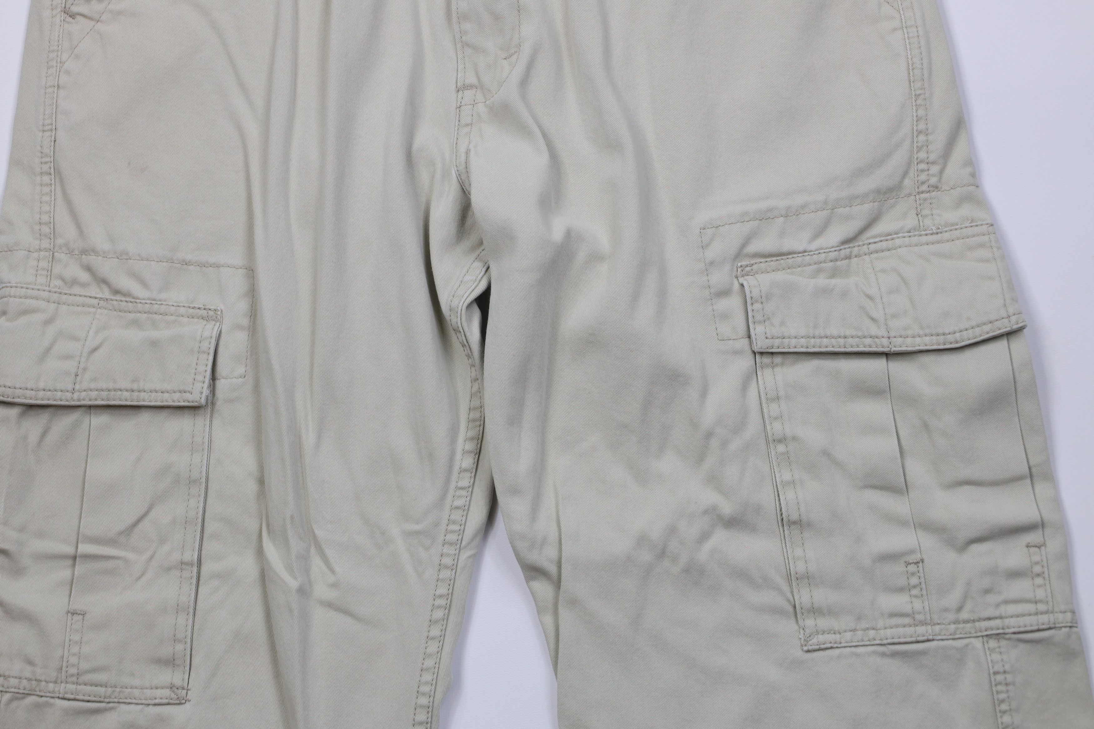 Levi's Vintage Y2K Levis Fit Wide Leg Cargo Pants Beige Cotton Size US 36 / EU 52 - 3 Thumbnail
