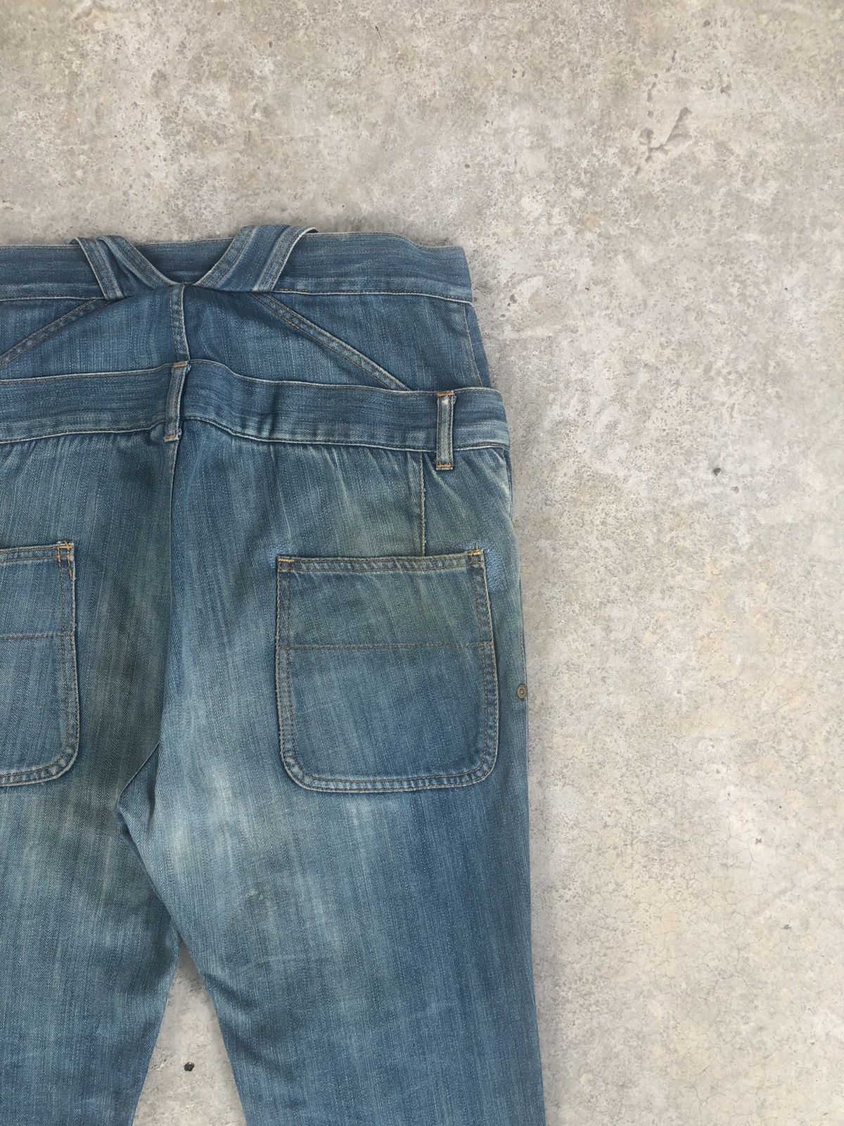 Issey Miyake Japanese Mercibeaucoup Double Waist Distressed Issey Miyake Size US 31 - 13 Thumbnail