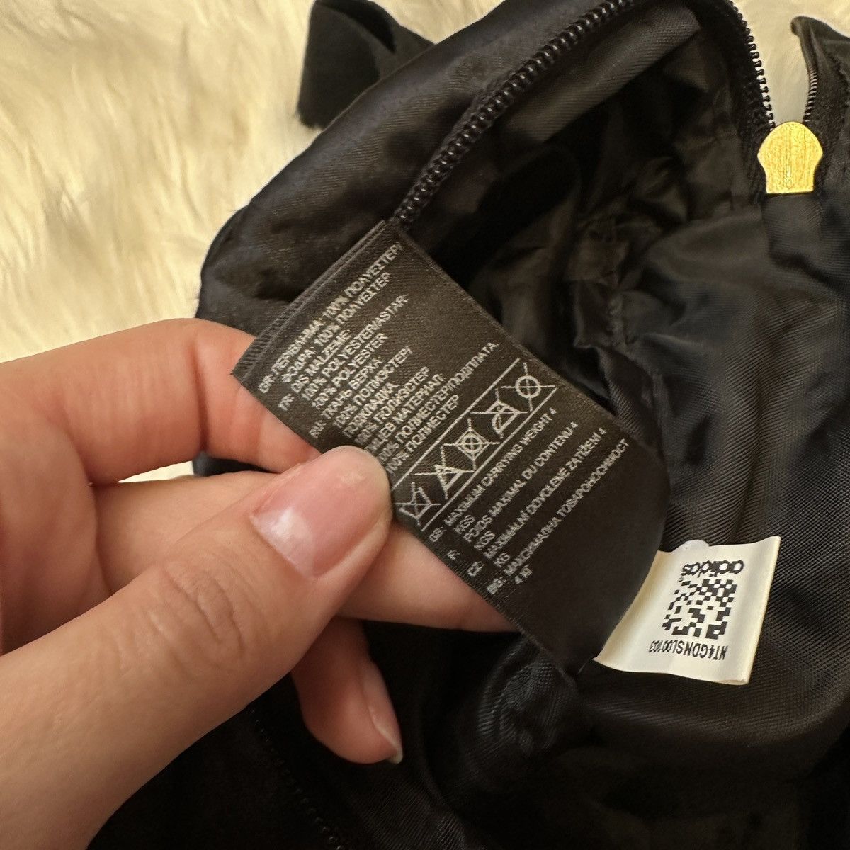 Adidas Adidas Black Nylon Messenger Bag with Crown Logo Size ONE SIZE - 5 Thumbnail