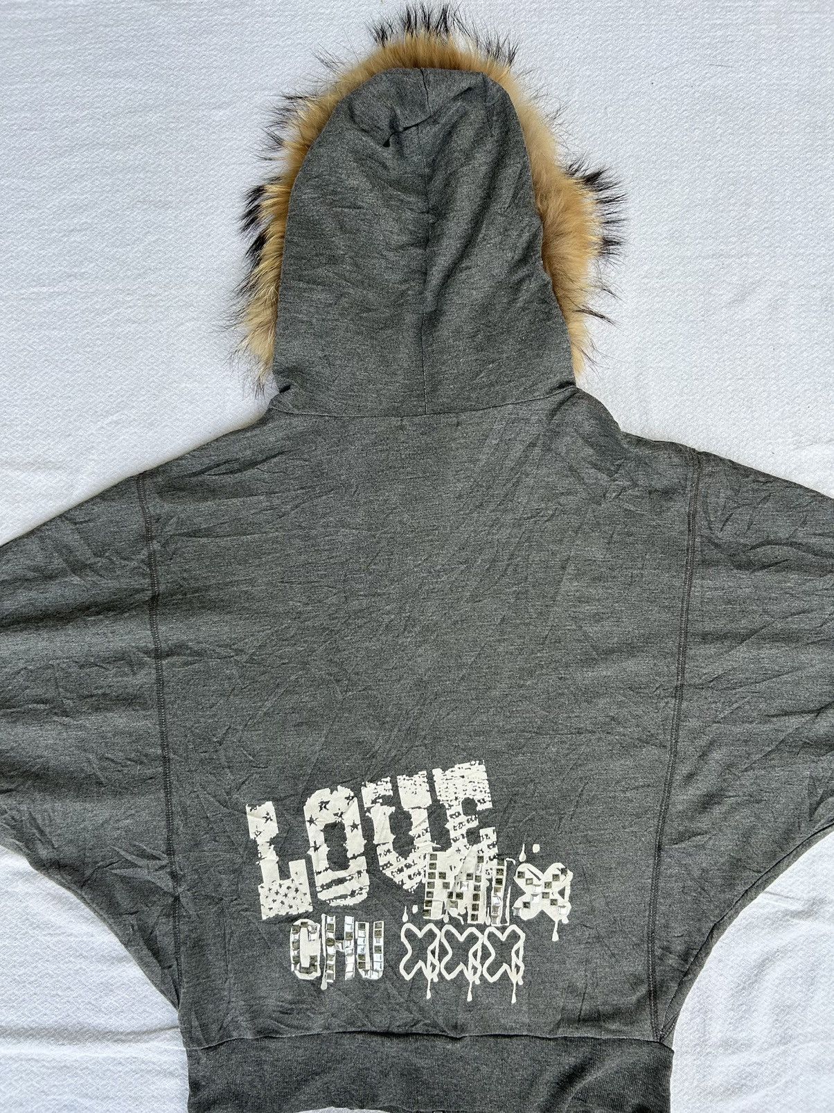 Japanese Brand 💸BINDINGOFFER💸 Fur hoodie chu xxx skull style Ifsix lgb Size US M / EU 48-50 / 2 - 4 Thumbnail