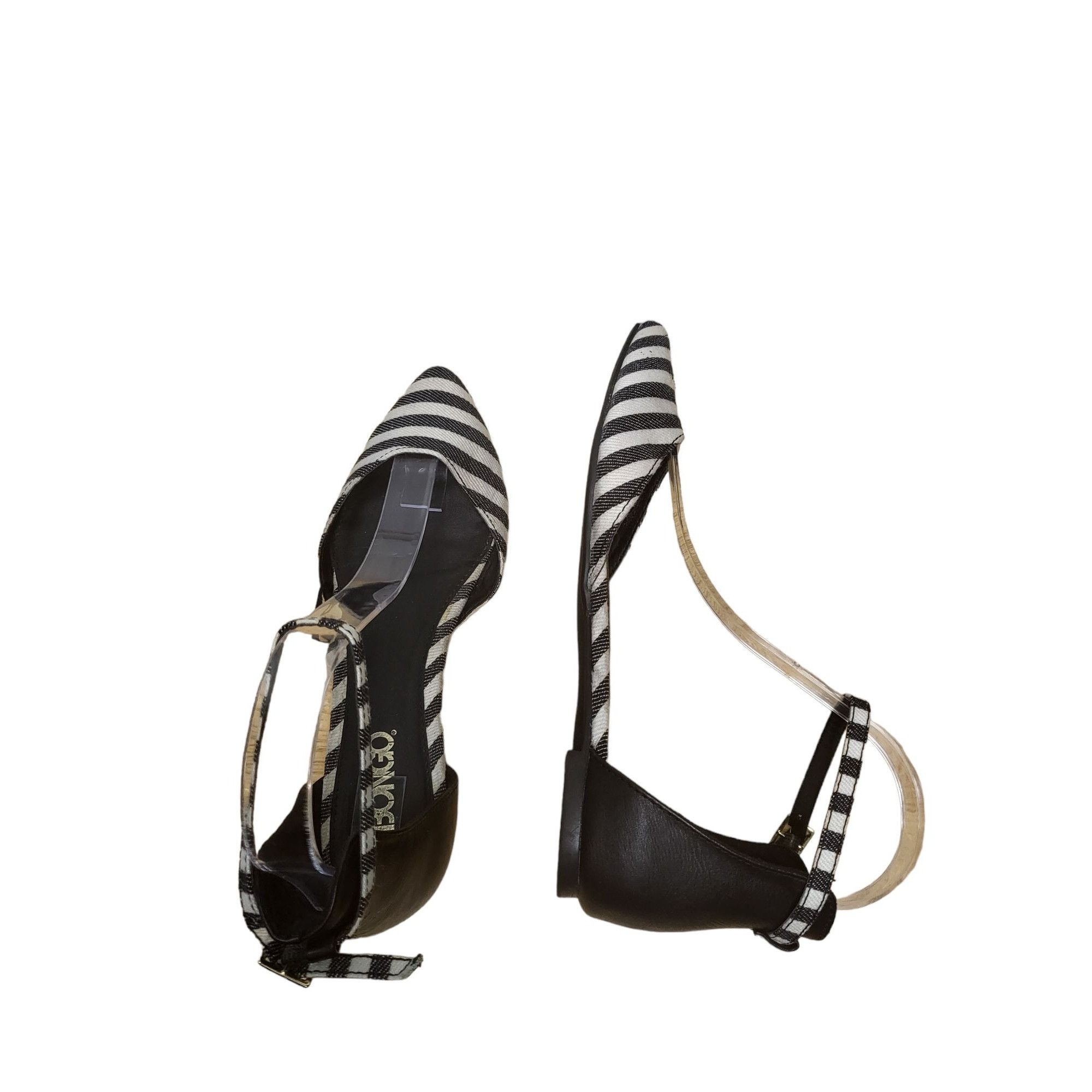 Vintage Bongo Striped Gladiator Shoes Women Sz 6 M Pointed Toe Boho Size US 6 / IT 36 - 6 Thumbnail