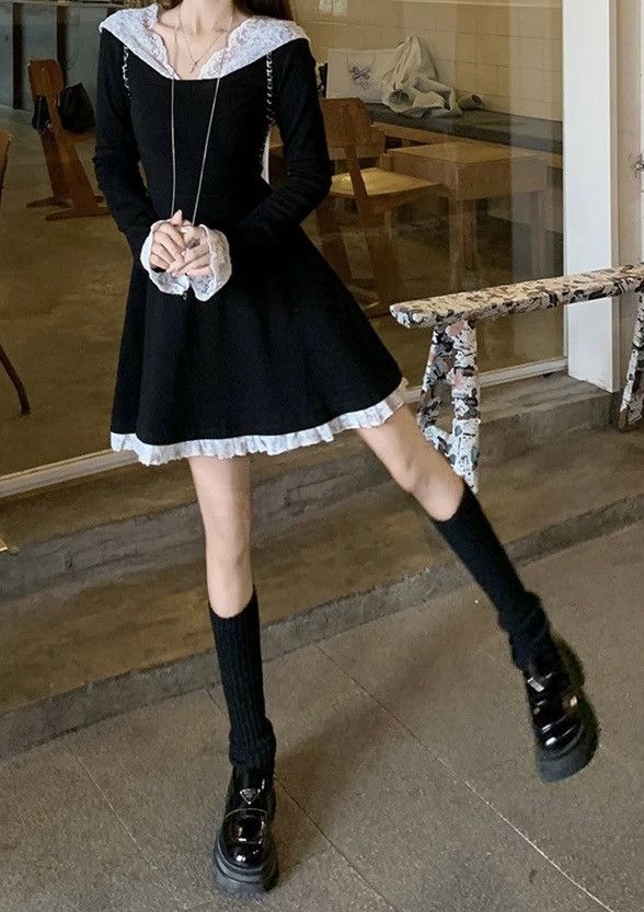 Other Midnight Lace Hood Dress Size M / US 6-8 / IT 42-44 - 6 Thumbnail