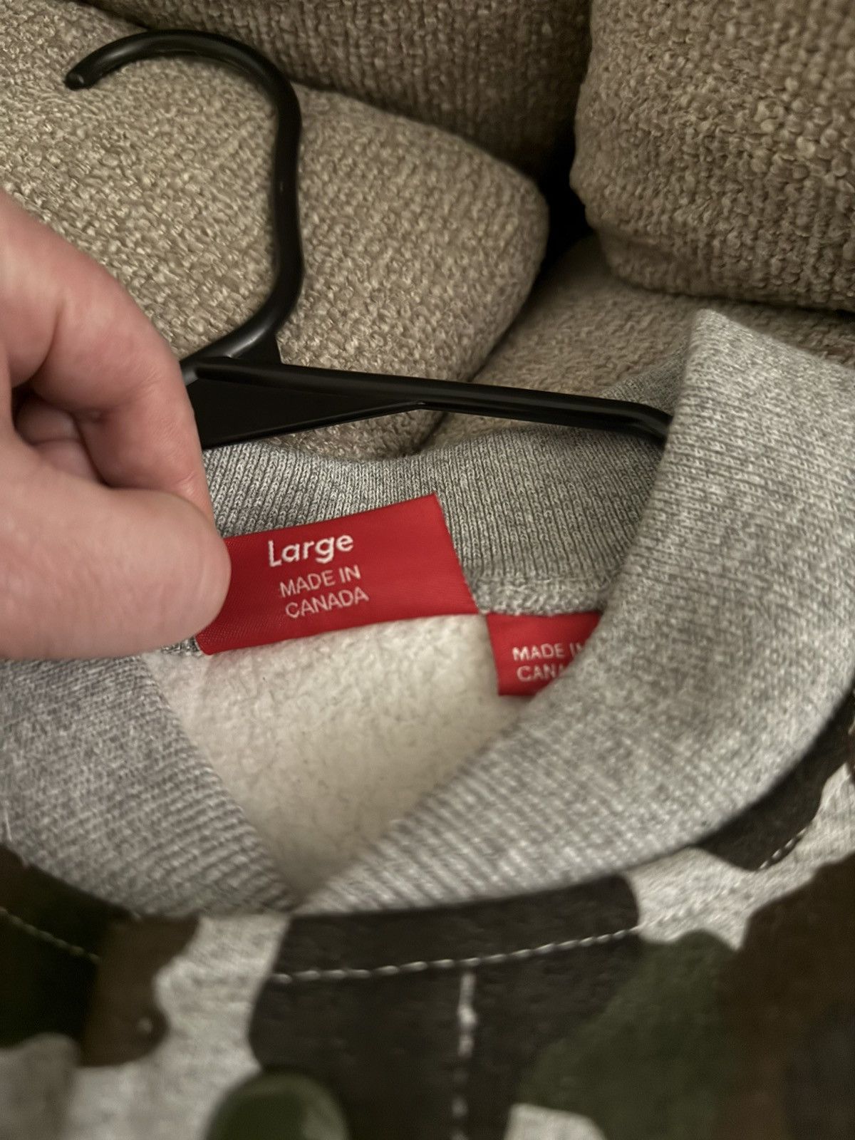 Supreme F/W 2012 Camo Snap Front Sweatshirt Size US L / EU 52-54 / 3 - 5 Thumbnail