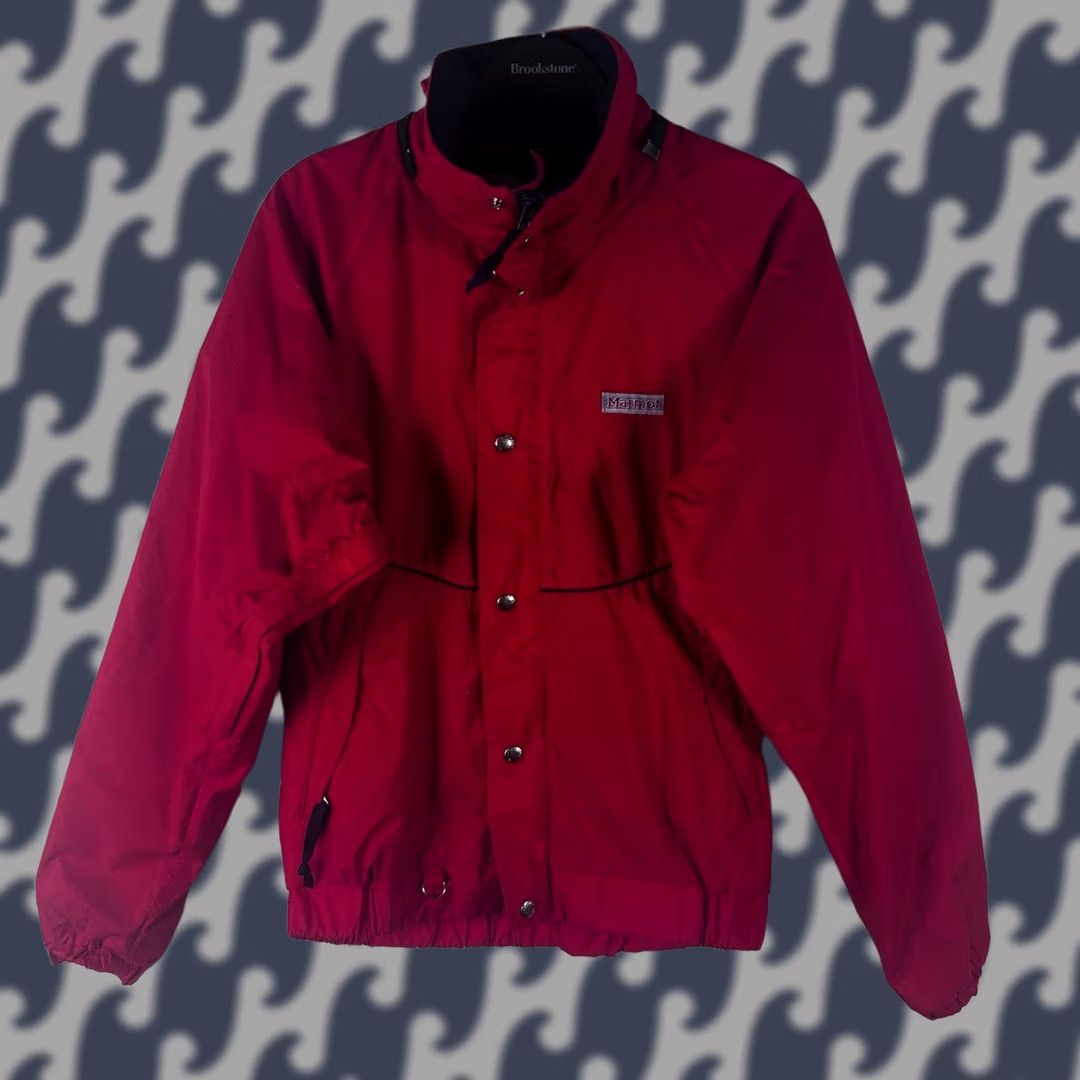 Marmot VTG Marmot Gore-Tex Jacket Mens M Red Rain Coat Full Zip Outdoor Shell Windproof Waterproof DriZone Casual Travel Outdoor Jacket Mens M Red Size US M / EU 48-50 / 2 - 1 Thumbnail