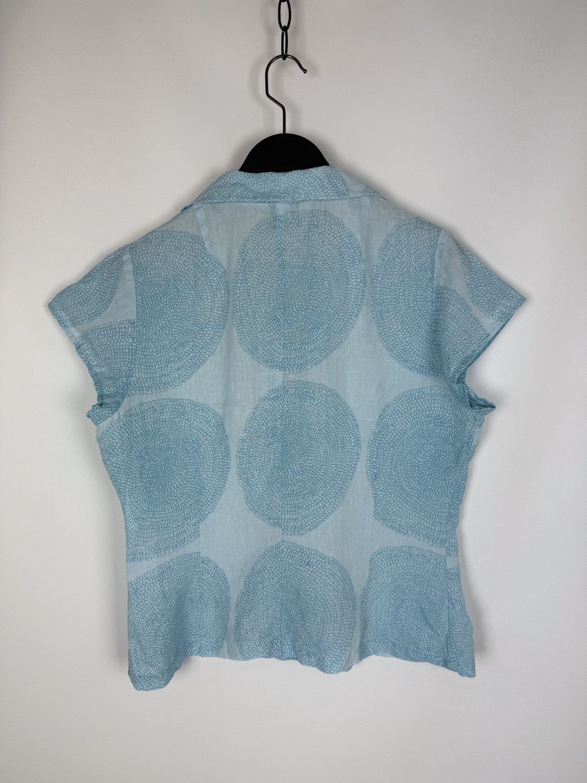 Marimekko 1990’s Vintage Mika Pirainen x marimekko Printed Linen Shirt Size M / US 6-8 / IT 42-44 - 6 Thumbnail