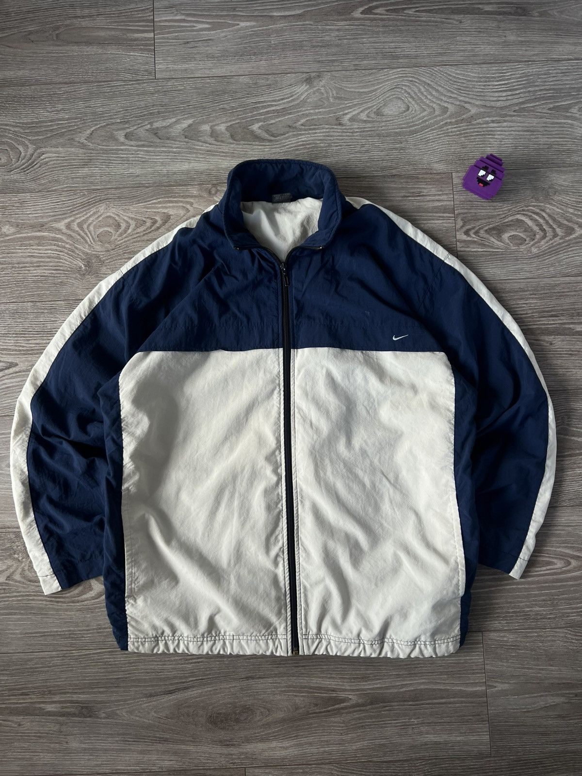 Vintage ‼️NIKE VINTAGE Y2K SWOOSH REGULAR 90s USA WINDBREAKER Jacket Size US XL / EU 56 / 4 - 1 Thumbnail