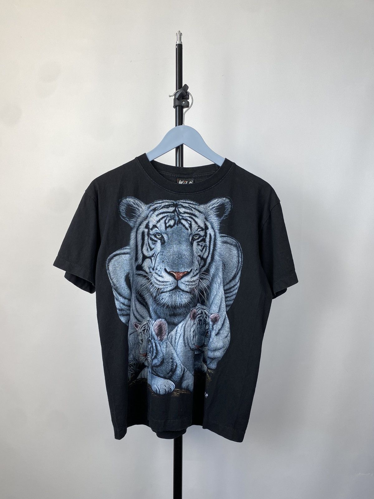 Vintage White Tiger Vintage 90s T-Shirt Tee Size US M / EU 48-50 / 2 - 1 Thumbnail