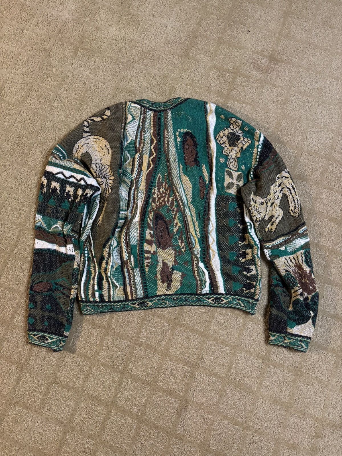 Kapital KAPITAL RASTA Gaudy Sweater Green Size US S / EU 44-46 / 1 - 3 Thumbnail