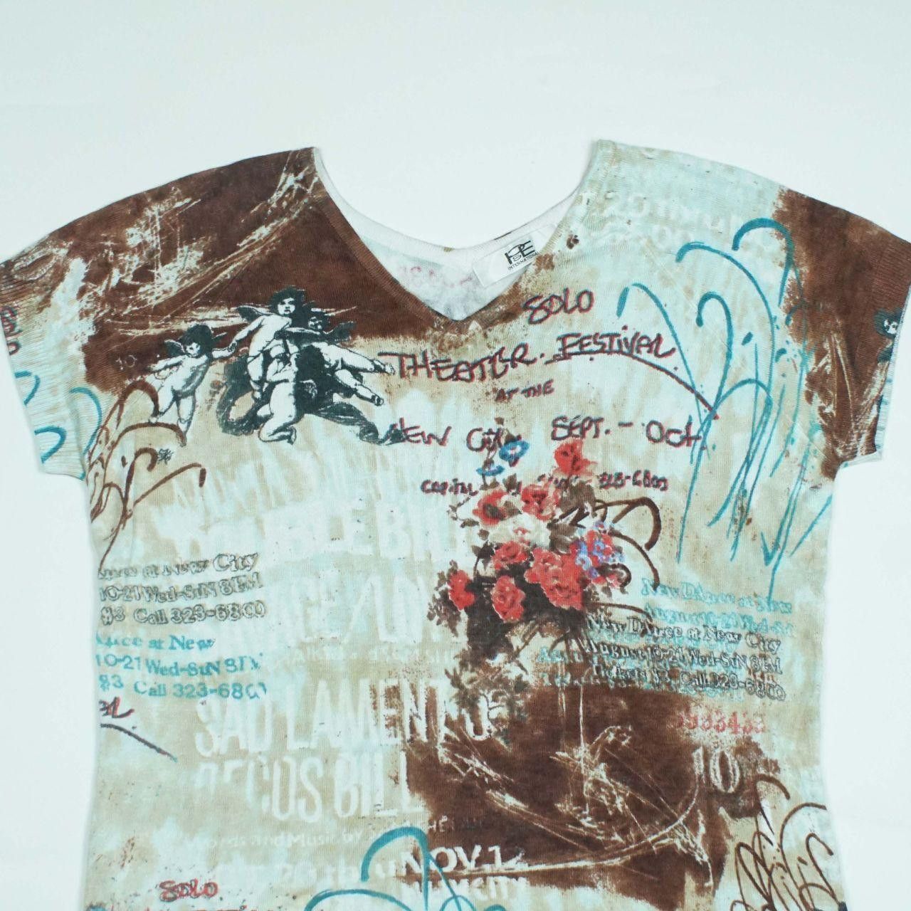 If Six Was Nine *NoTariff P&E International Abstract Graphic Knit Size ONE SIZE - 3 Thumbnail