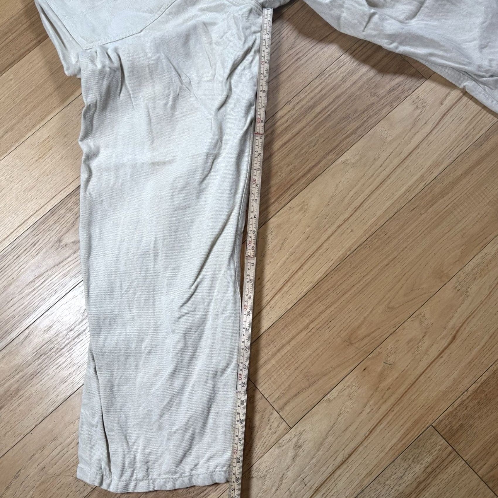 Polo Ralph Lauren VINTAGE Polo Ralph Lauren Linen Blend Pants Men's 38x29 Ivory Straight Leg Chino Pants Mens Size US M / EU 48-50 / 2 - 7 Thumbnail