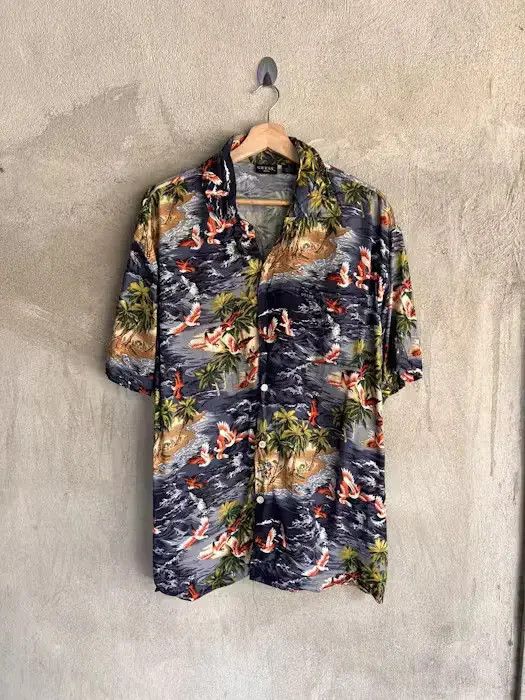 Guess Vintage Guess Hawaiian Alloverpirnt Shirt Size US S / EU 44-46 / 1 - 3 Thumbnail