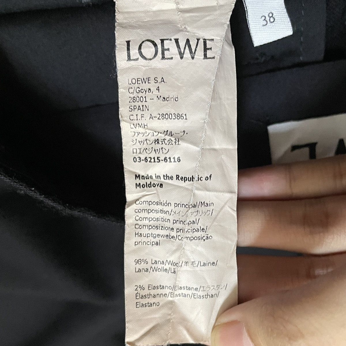 Loewe Very Rare Brand Loewe Baggy Pants 2000s Size US 29 - 7 Thumbnail