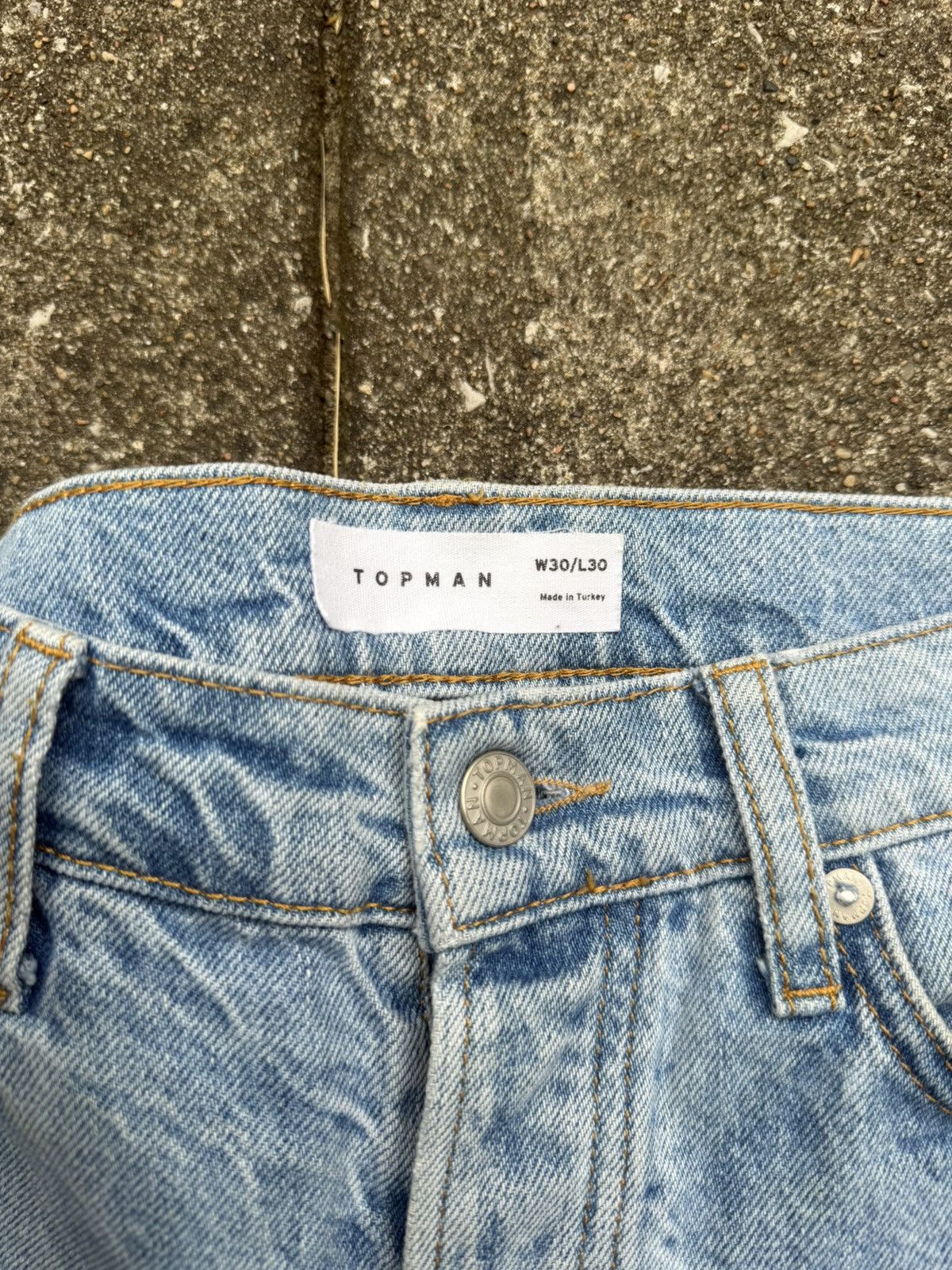 Topman Custom Rework Topman Straight Fit Jeans 1of1 - Patchwork Size US 30 / EU 46 - 10 Thumbnail