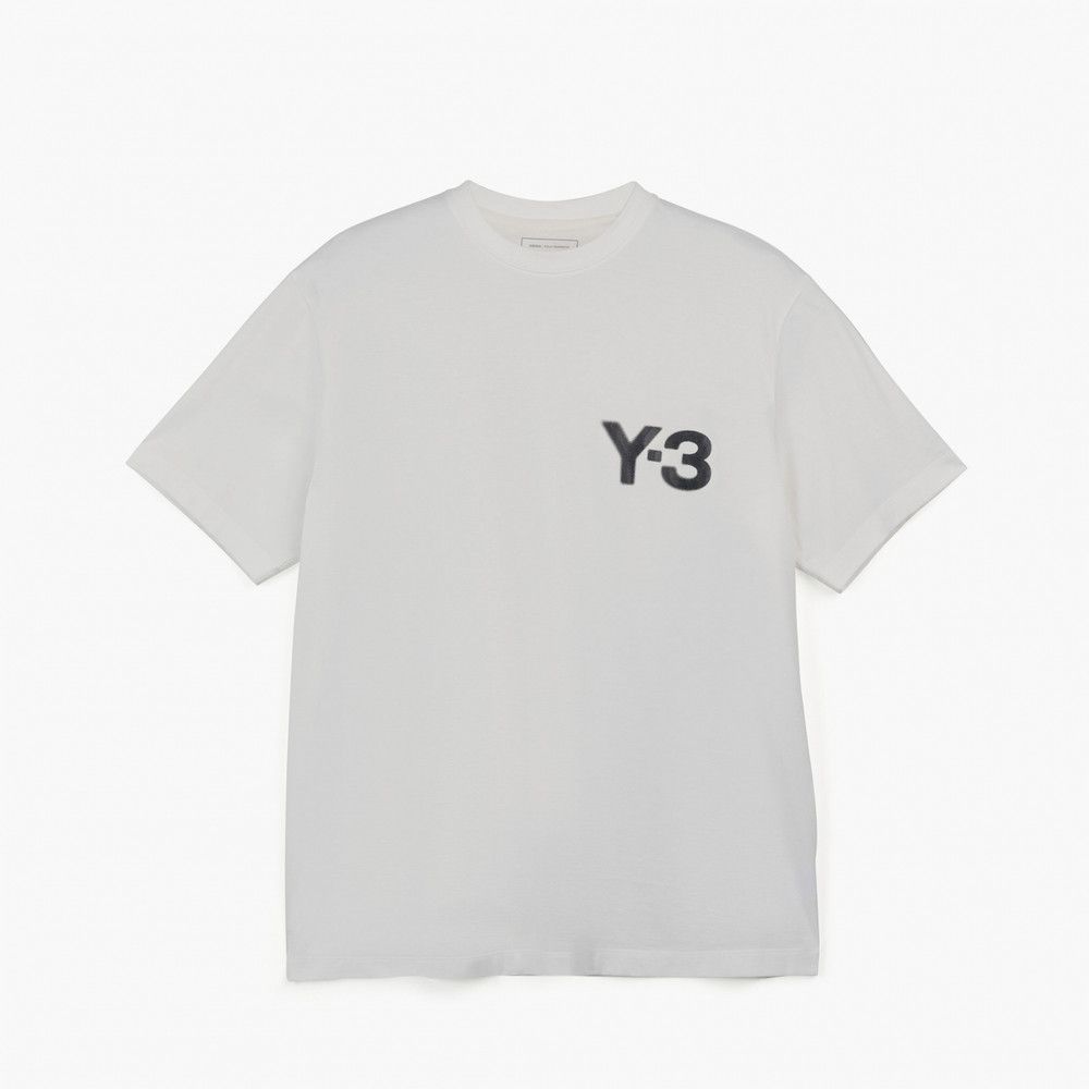 Y-3 o1s22i1n0125 Crewneck T-Shirt in White Size US S / EU 44-46 / 1 - 1 Thumbnail