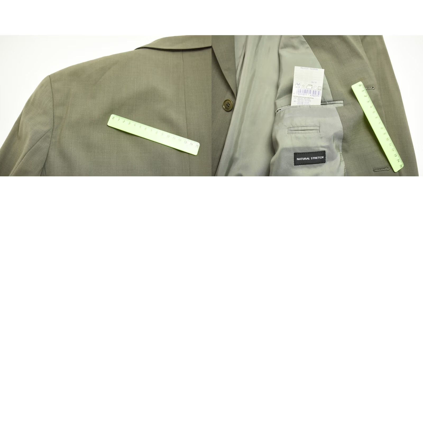 Hugo Boss HUGO BOSS Black Label Rossellini/Movie Blazer Men LARGE Wool Blend Stretch Green Size 42R - 8 Thumbnail