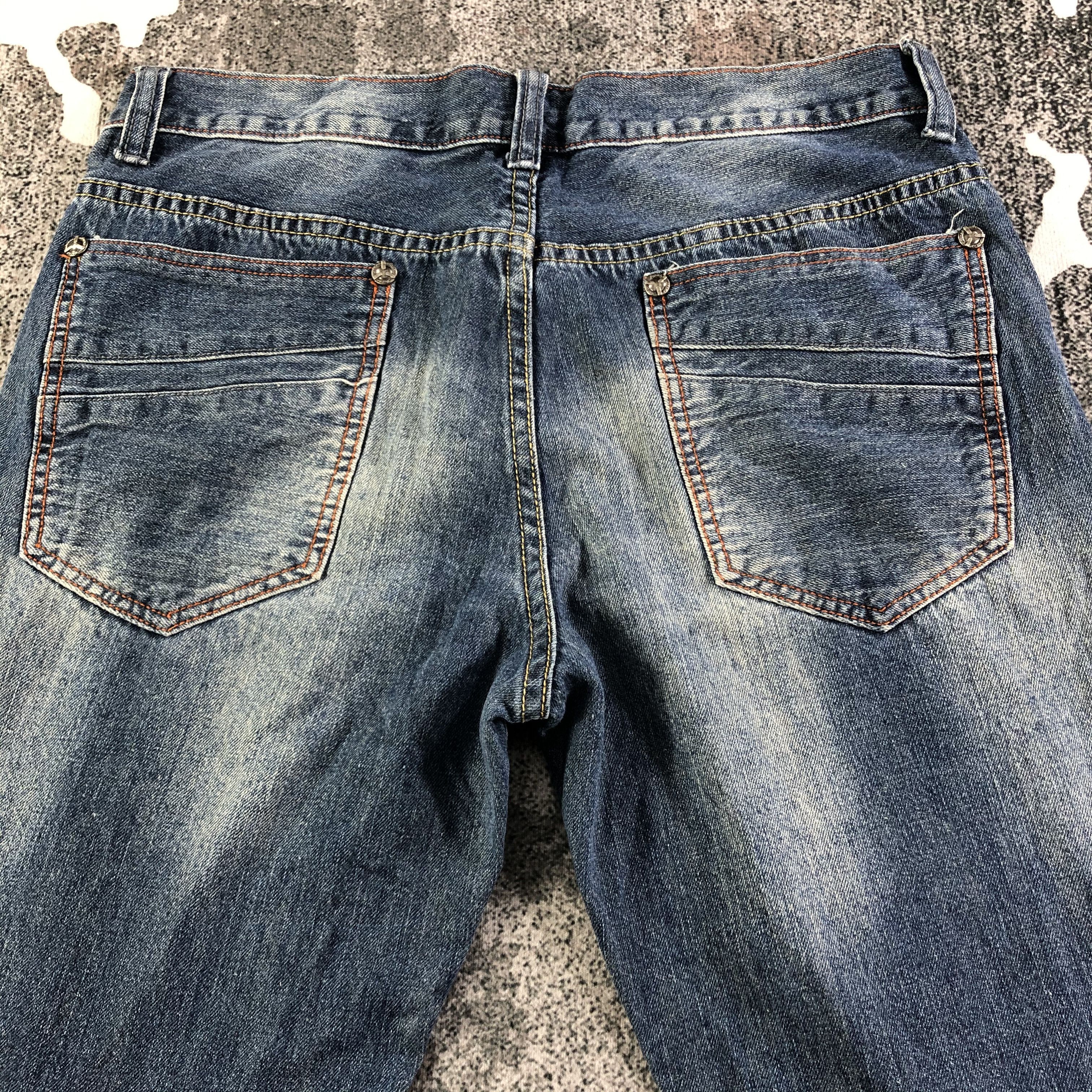 Japanese Brand Distressed Japanese Brand Flared Jeans KJ2074 Size US 35 - 4 Thumbnail