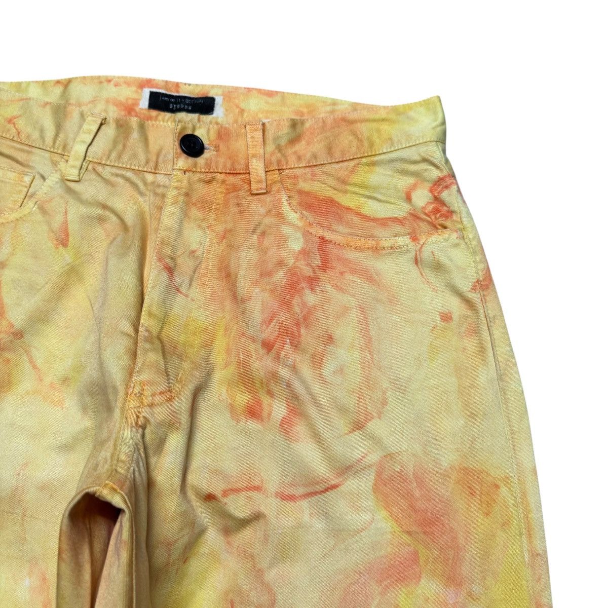 Japanese Brand Vintage SYNAPS Denim Painted Bleach Jeans Size US 31 - 5 Thumbnail