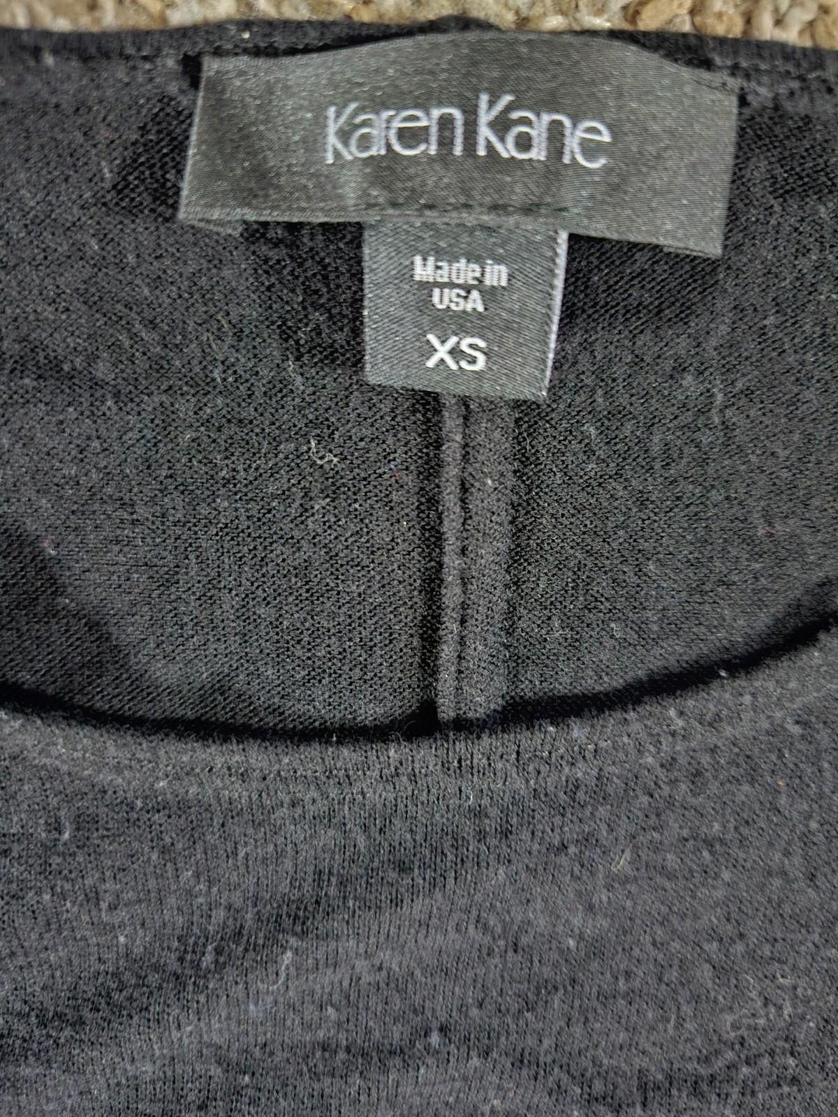 Other Karen Kane Black XS Dress Shirt Made In USA Size XS / US 0-2 / IT 36-38 - 2 Thumbnail
