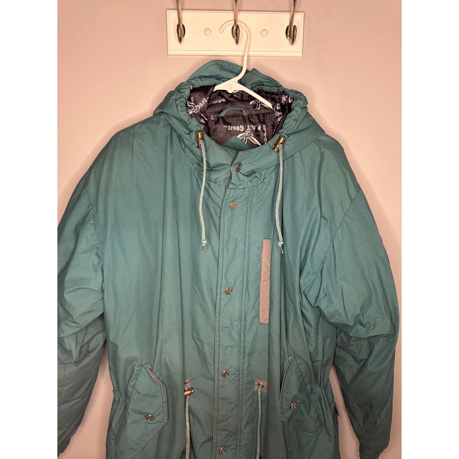 Triple F.A.T. Goose Triple F.A.T Goose Long Down Hooded Parka Jacket Teal Mens M Size US S / EU 44-46 / 1 - 2 Thumbnail