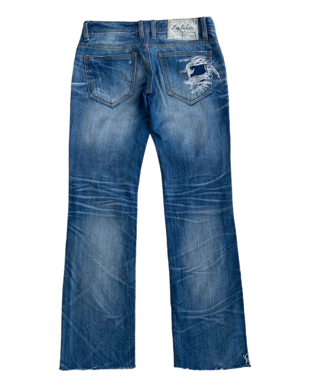 Hysteric Glamour × Tornado Mart RARE🔥LOLITA JAPAN DISTRESSED DENIM JEANS Size 28" / US 6 / IT 42 - 4 Thumbnail