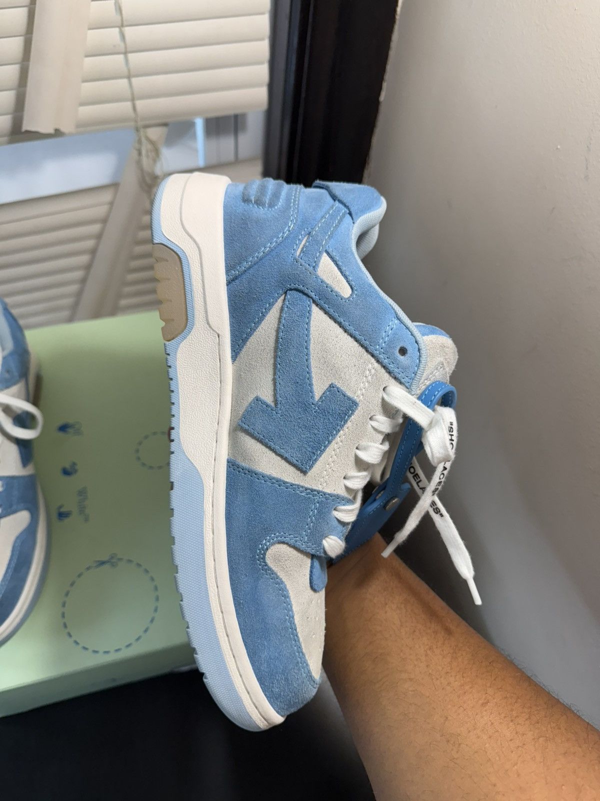 Off-White Out of Office Light Blue Size 40/ 7 US