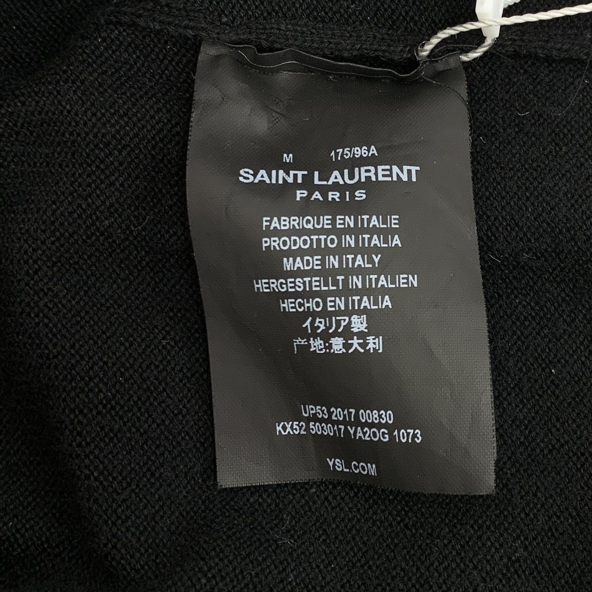 Saint Laurent Paris HW0427 Yves Saint laurent black beaded cotton hoodie Size M / US 6-8 / IT 42-44 - 7 Thumbnail
