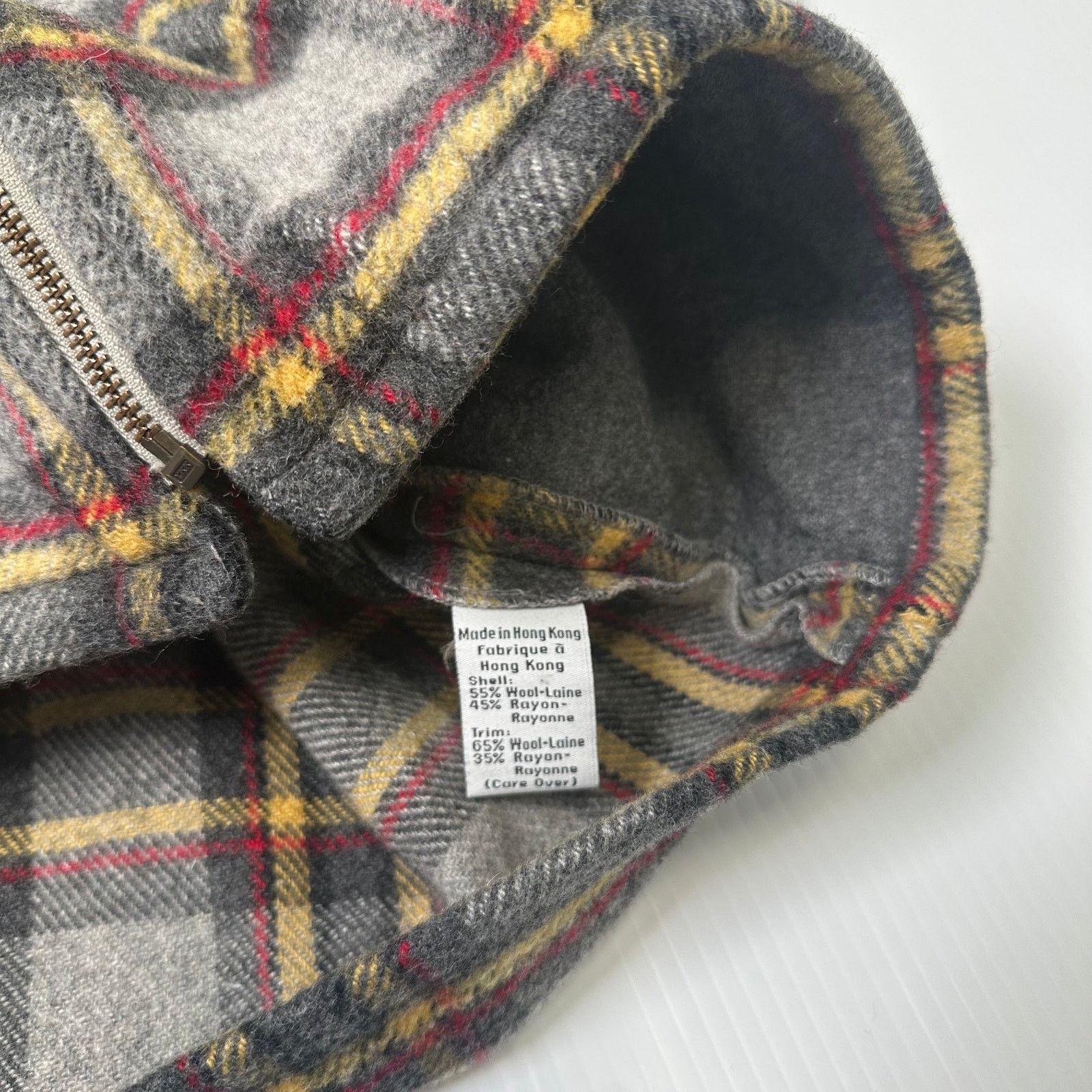 Calvin Klein Vintage Calvin Klein Jeans Plaid Full Zip Wool Jacket L Size US L / EU 52-54 / 3 - 5 Thumbnail