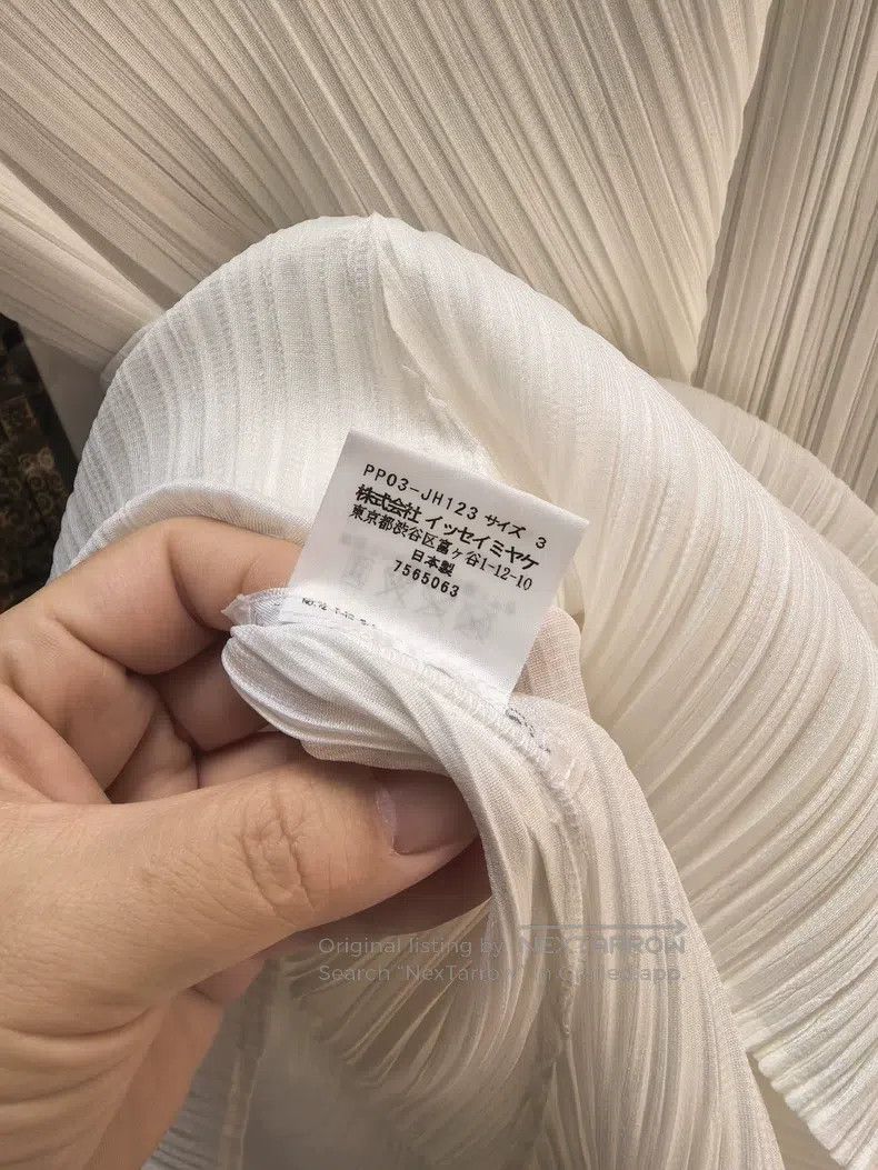 Issey Miyake Issey Miyake Pure White Dress Size L / US 10 / IT 46 - 4 Thumbnail