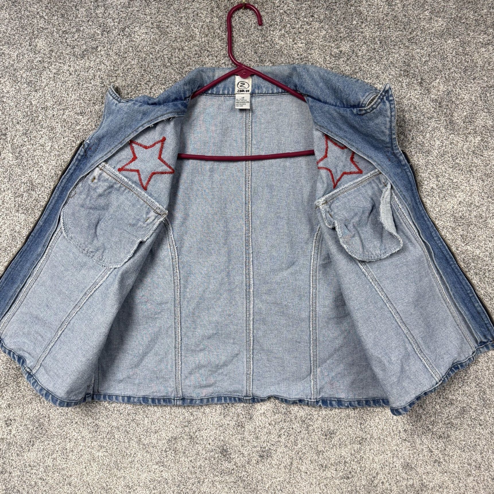 Denime VINTAGE 90s Y2K Zana-Di Denim Vest 18 Bubblegum Kidcore Patriotic Streetwear Women's Vest Blue Star Size XXL / US 16-18 / IT 52-54 - 6 Thumbnail