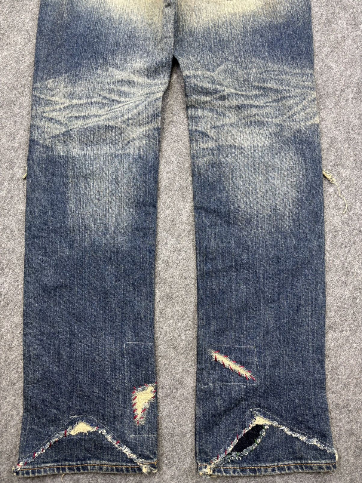 Ego Tripping 💥Super Distressed Style💥Ego Tripping Heavy Denim F841 Size US 34 / EU 50 - 11 Thumbnail