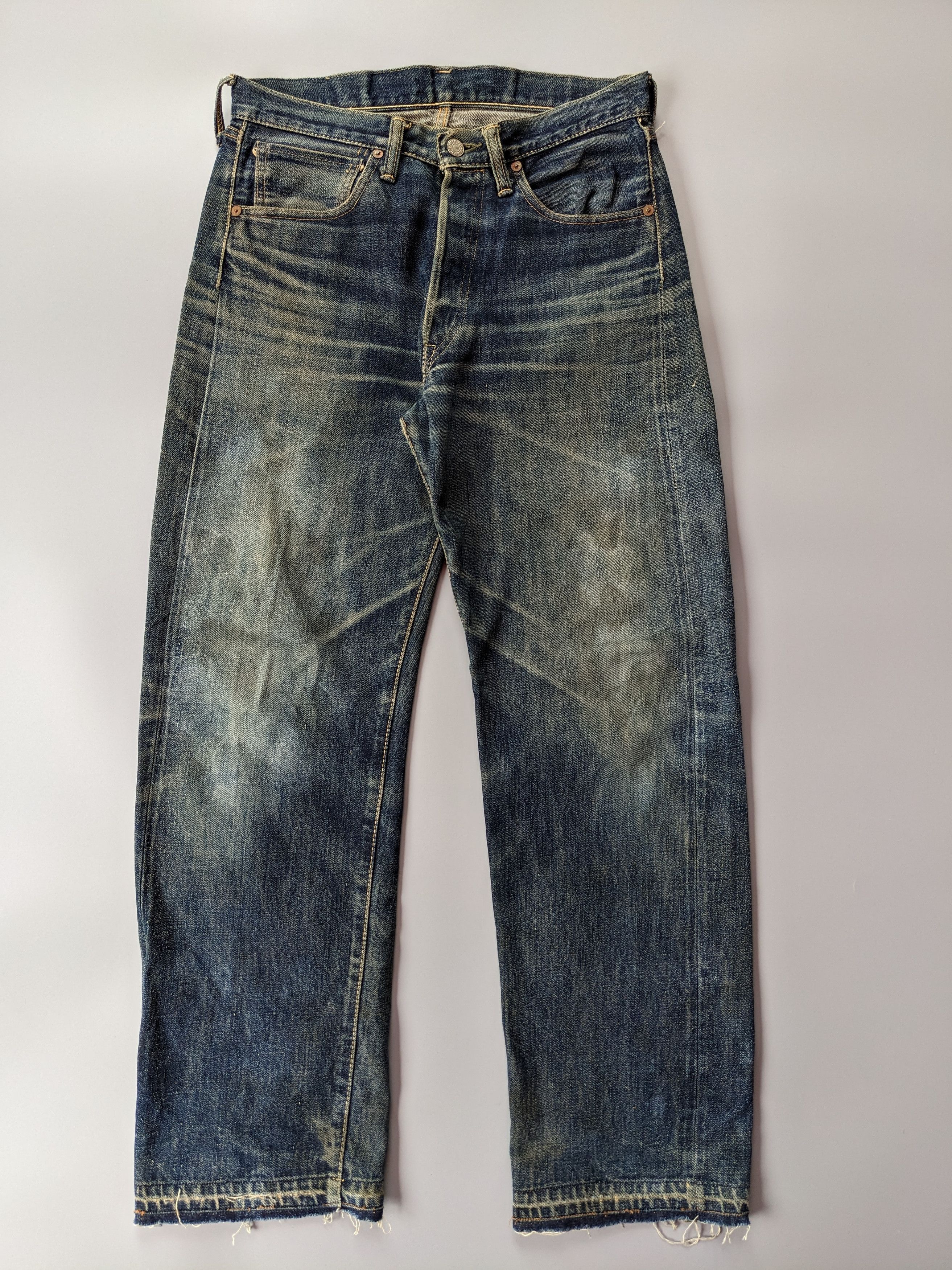 Pherrow's Stormyblue by Pherrows faded selvedge jeans Size US 31 - 1 Thumbnail
